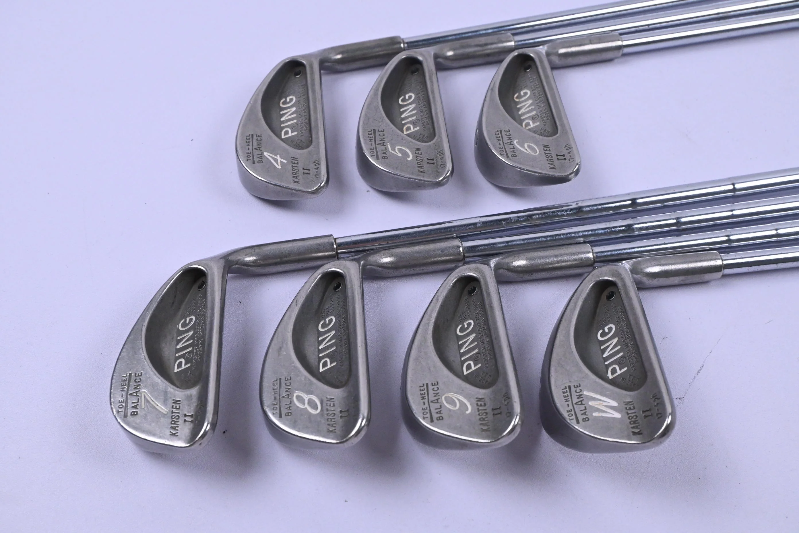 Ping Karsten II Irons / 4-PW / Black Dot / Stiff Flex Ping ZZ Lite Shafts - Image 2