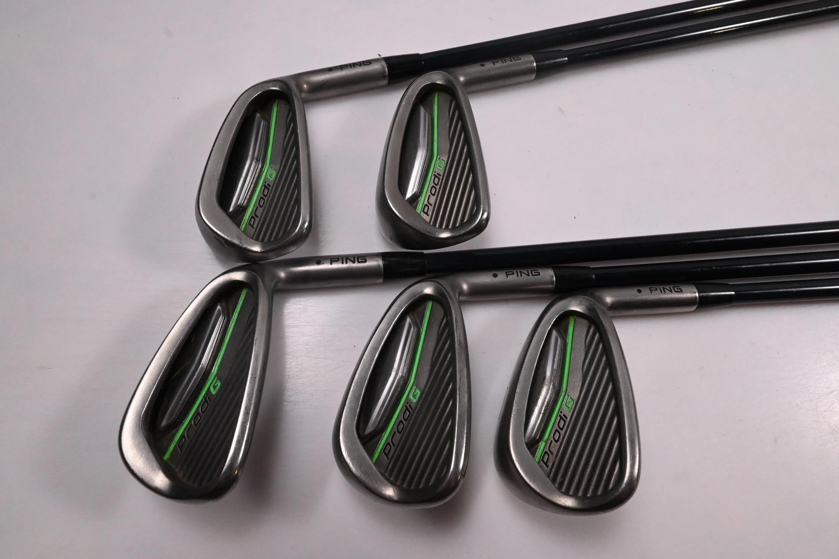 Junior Ping Prodi G Irons / 6-PW / Black Dot / Stiff Flex Ping Prodi G Shafts - Image 2