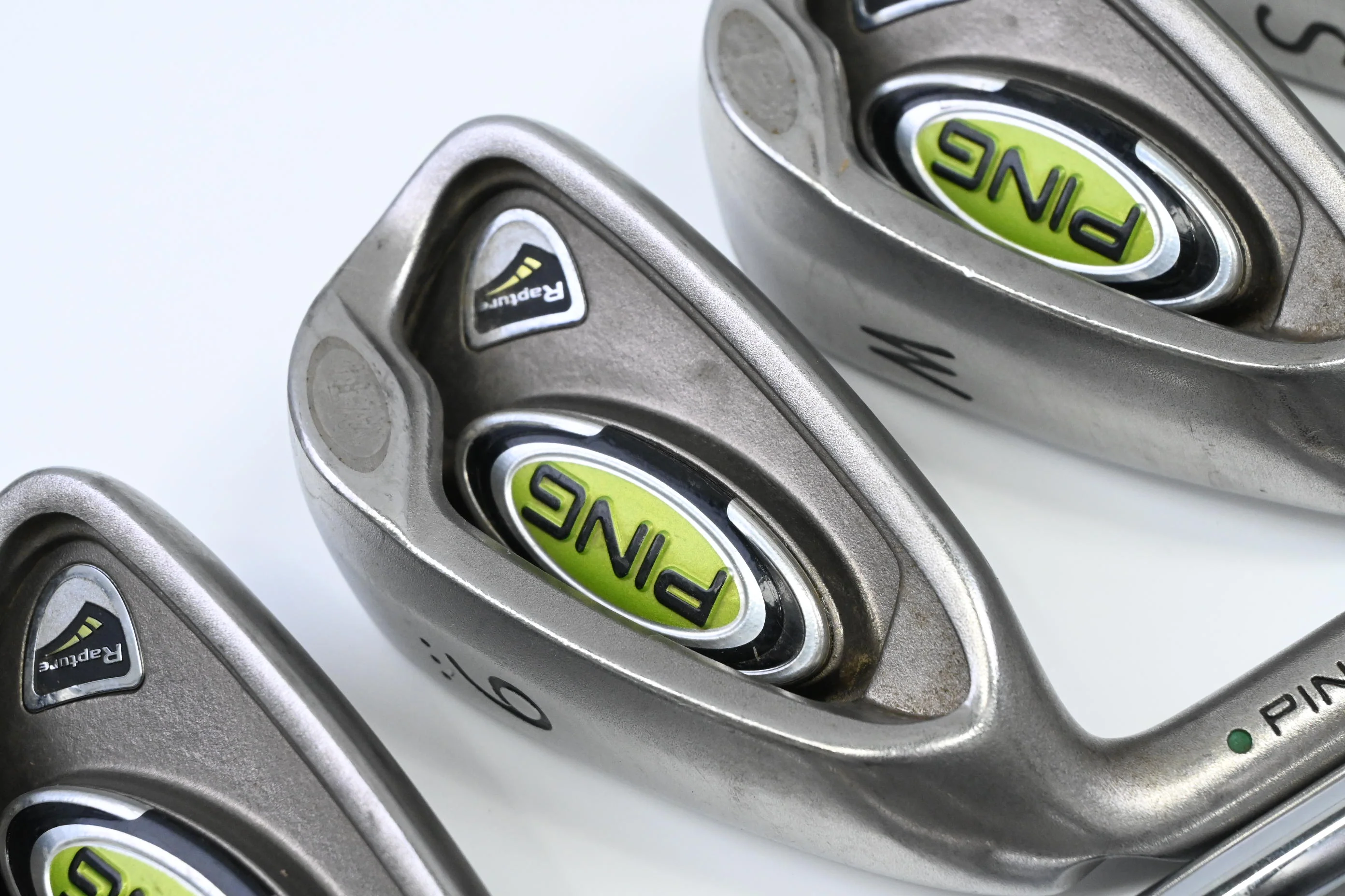 Left Hand Ping Rapture Irons / 3-PW+SW / Green Dot / Regular Flex Ping Steel