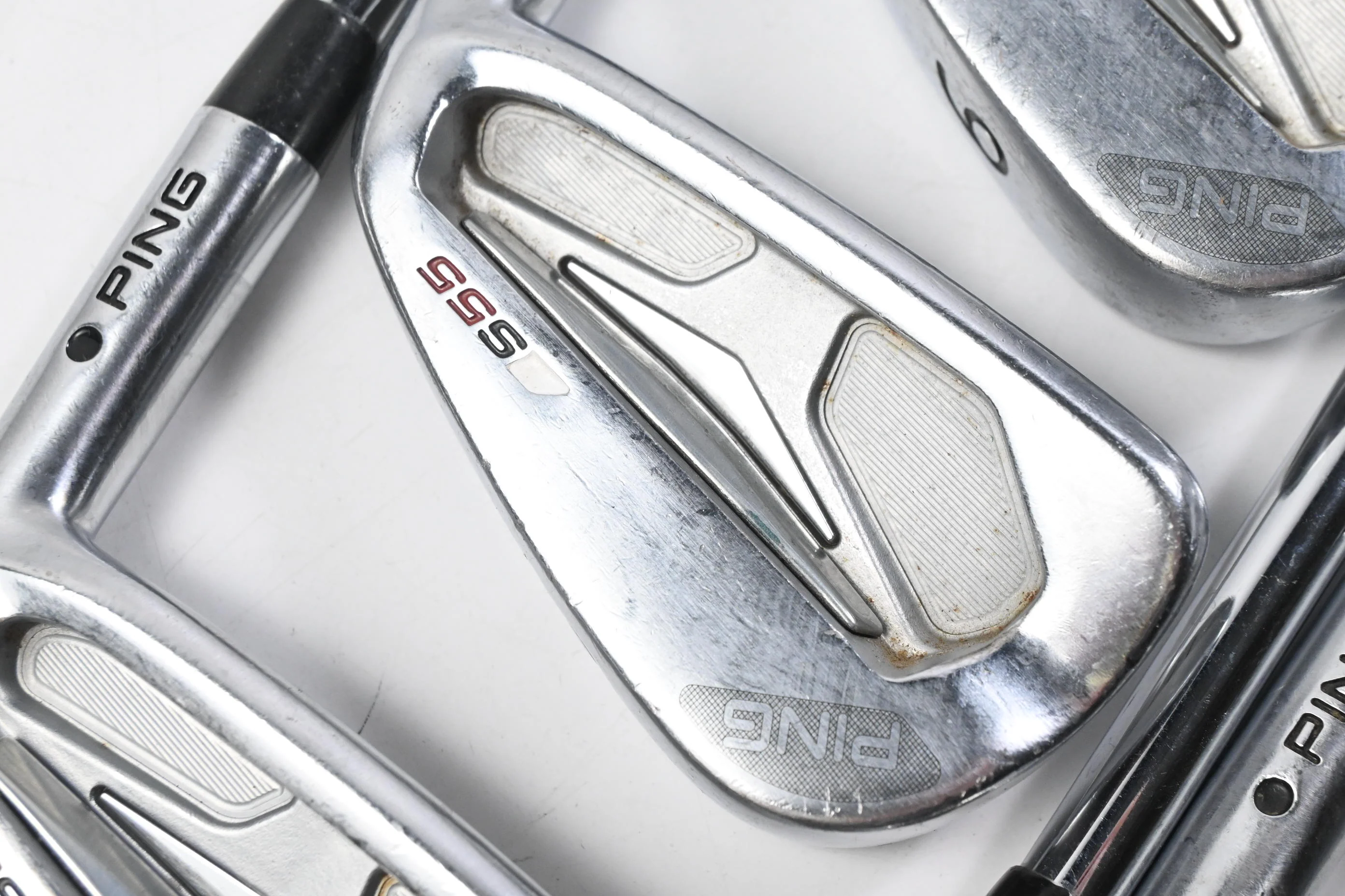 Ping S55 Irons / 4-PW / Black Dot / Regular Flex Steel Shafts