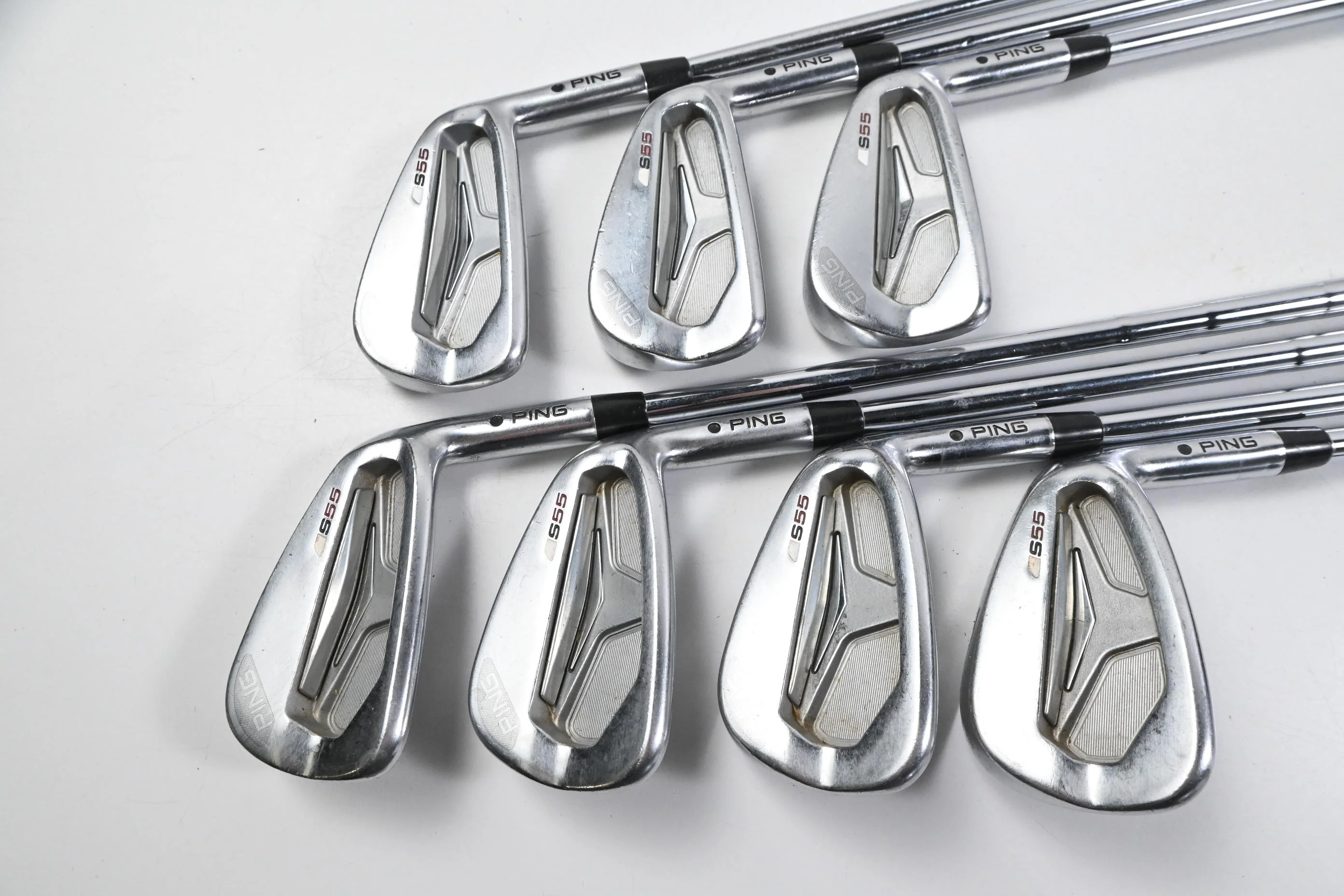 Ping S55 Irons / 4-PW / Black Dot / Regular Flex Steel Shafts - Image 2