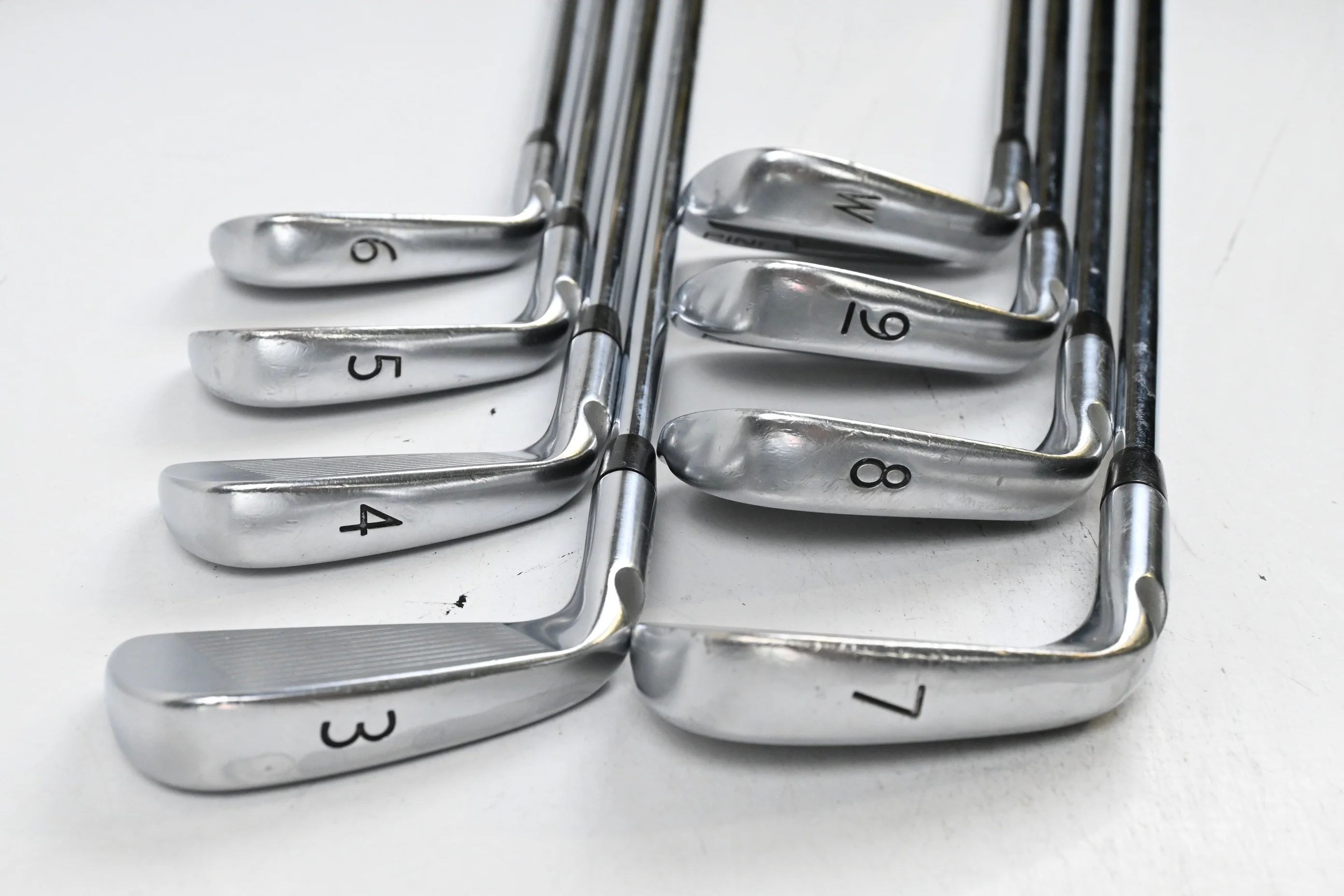 Ping S57 Irons / 3-PW / Blue Dot / Regular Flex Ping AWT Shafts - Image 4