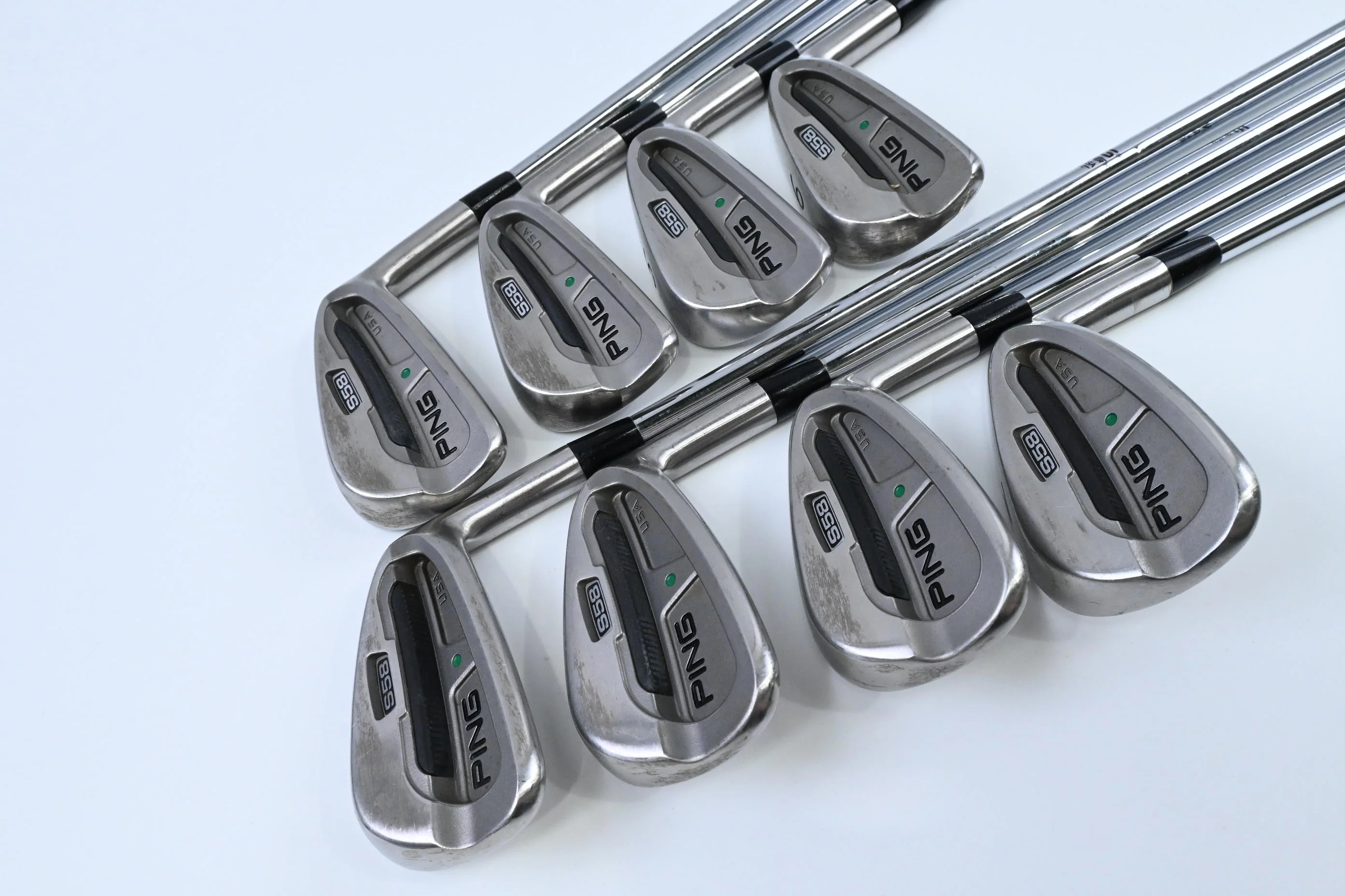 Ping S58 Irons / 3-PW / Green Dot / Regular Flex Ping Shafts - Image 2