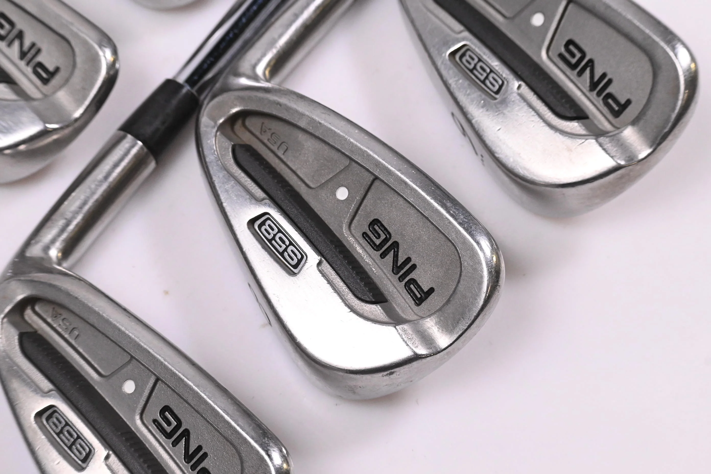 Ping S58 Irons / 5-9i / White Dot / Regular Flex Steel Shafts