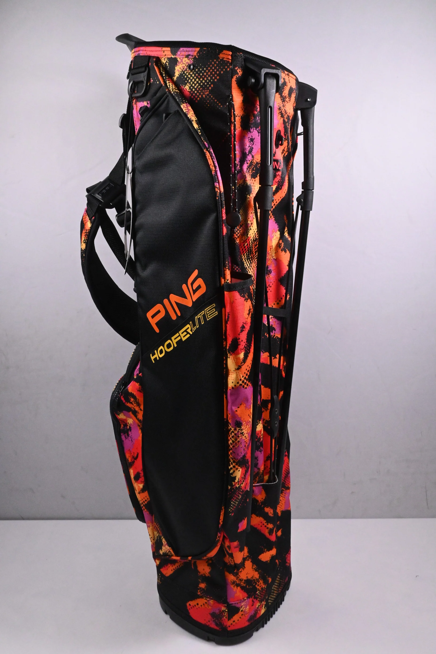 Ping Hoofer Lite LTD Edition Stand Bag / 4-Way Divider / Black, Pink, Orange - Image 3