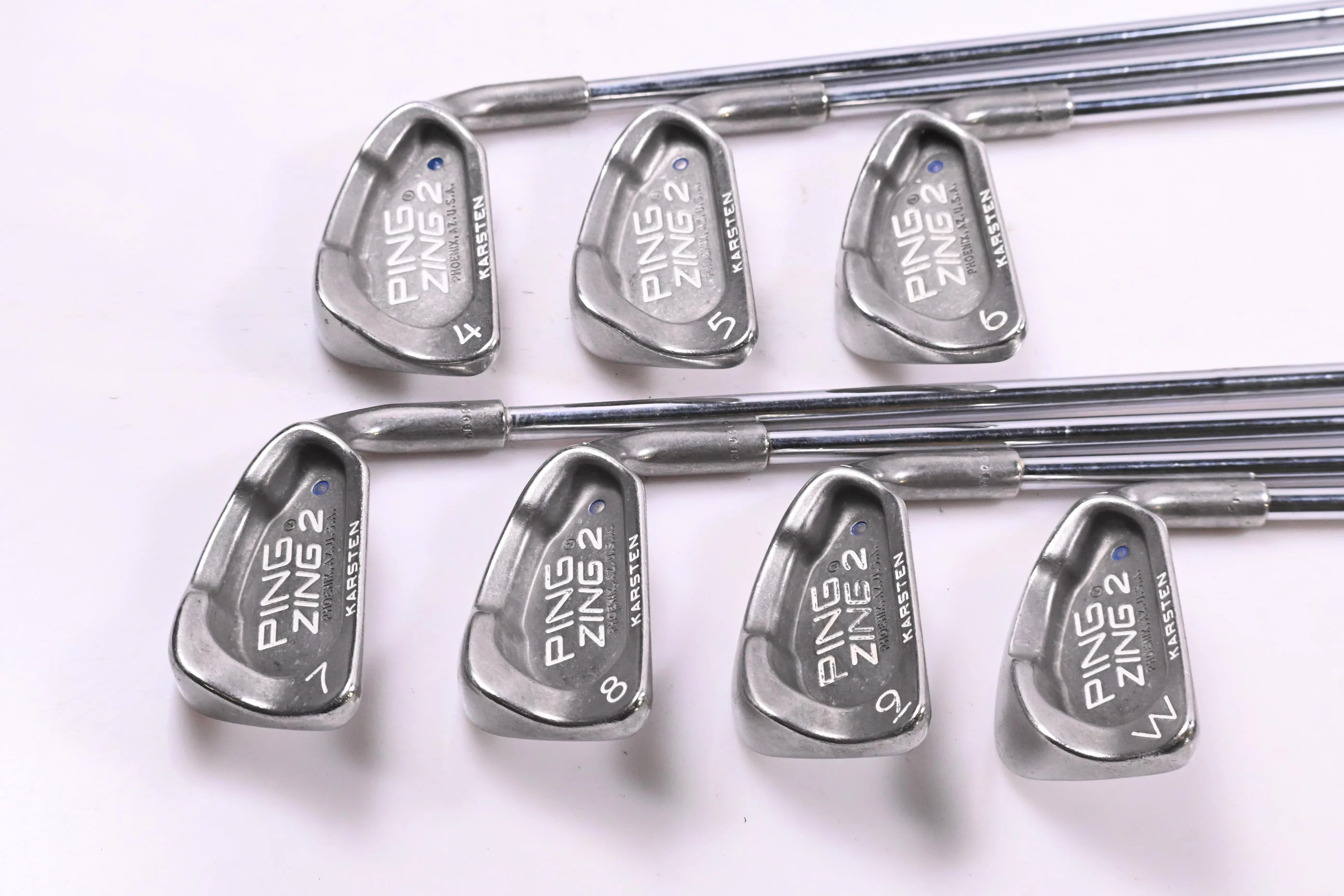 Ping Zing 2 Irons / 4-PW / Blue Dot / Stiff Flex Ping JZ Shafts - Image 2