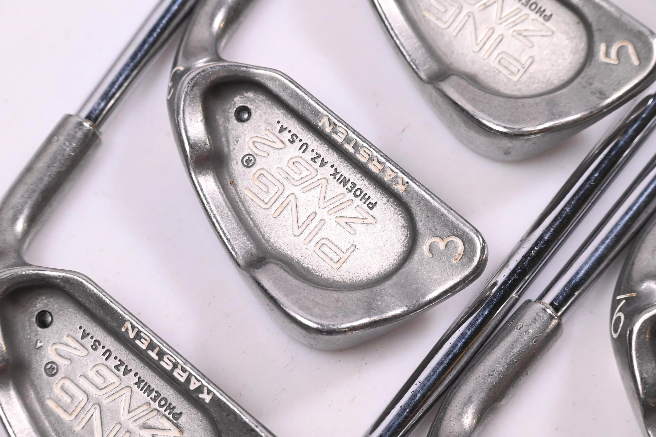 Ping Zing 2 Irons / 3-PW+SW / Black Dot / Stiff Flex Ping JZ Shafts