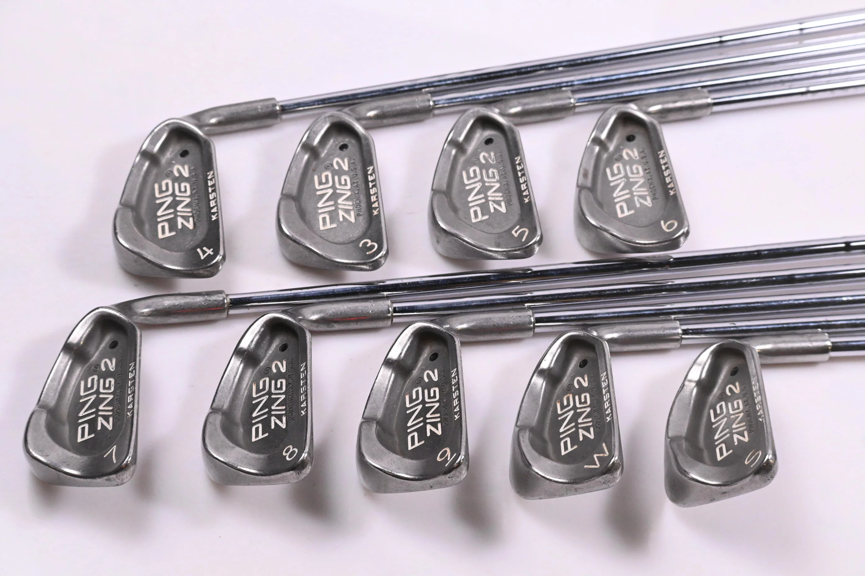 Ping Zing 2 Irons / 3-PW+SW / Black Dot / Stiff Flex Ping JZ Shafts - Image 2