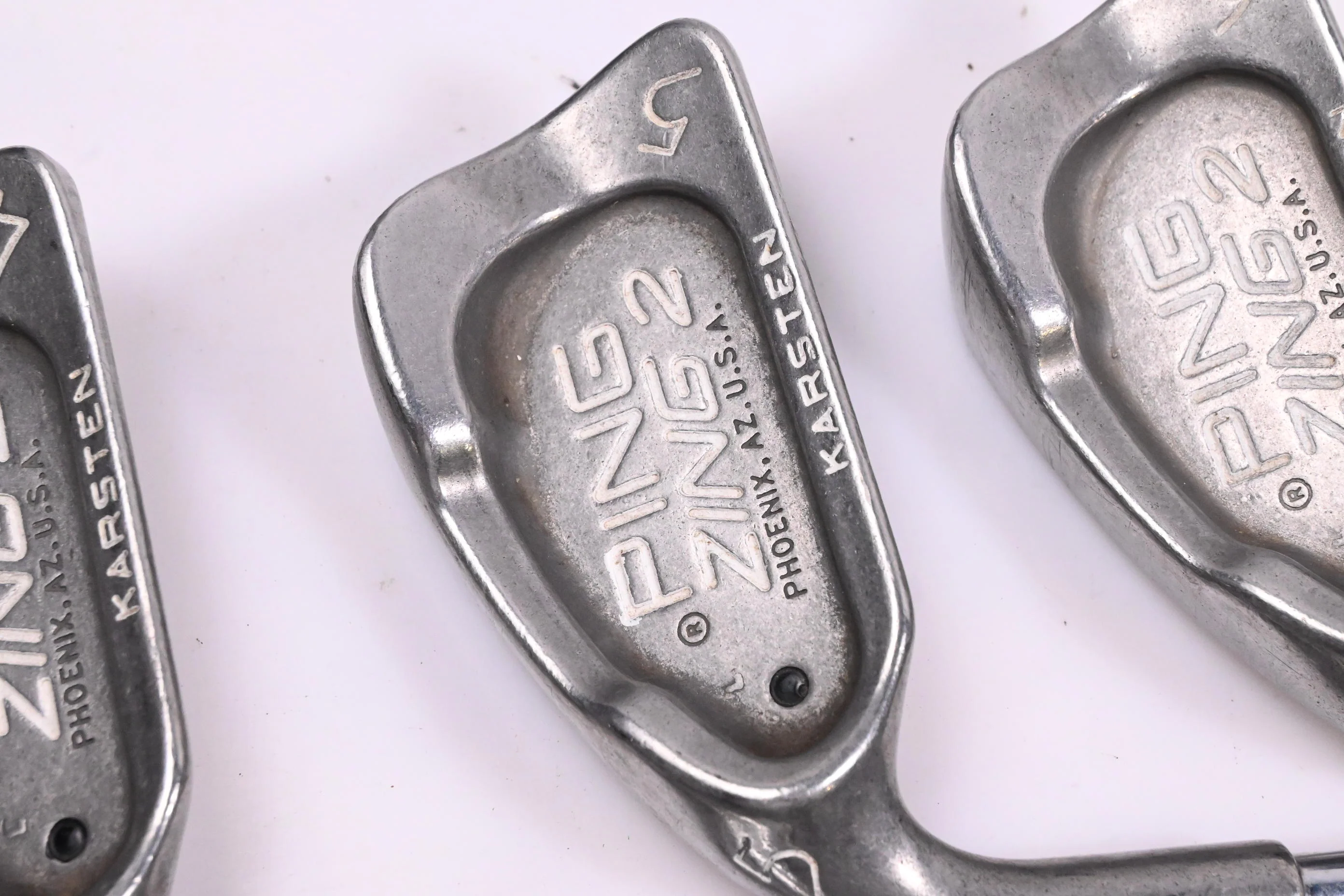 Left Hand Ping Zing 2 Irons / 3-PW+SW / Black Dot / Stiff Flex Ping JZ Shafts