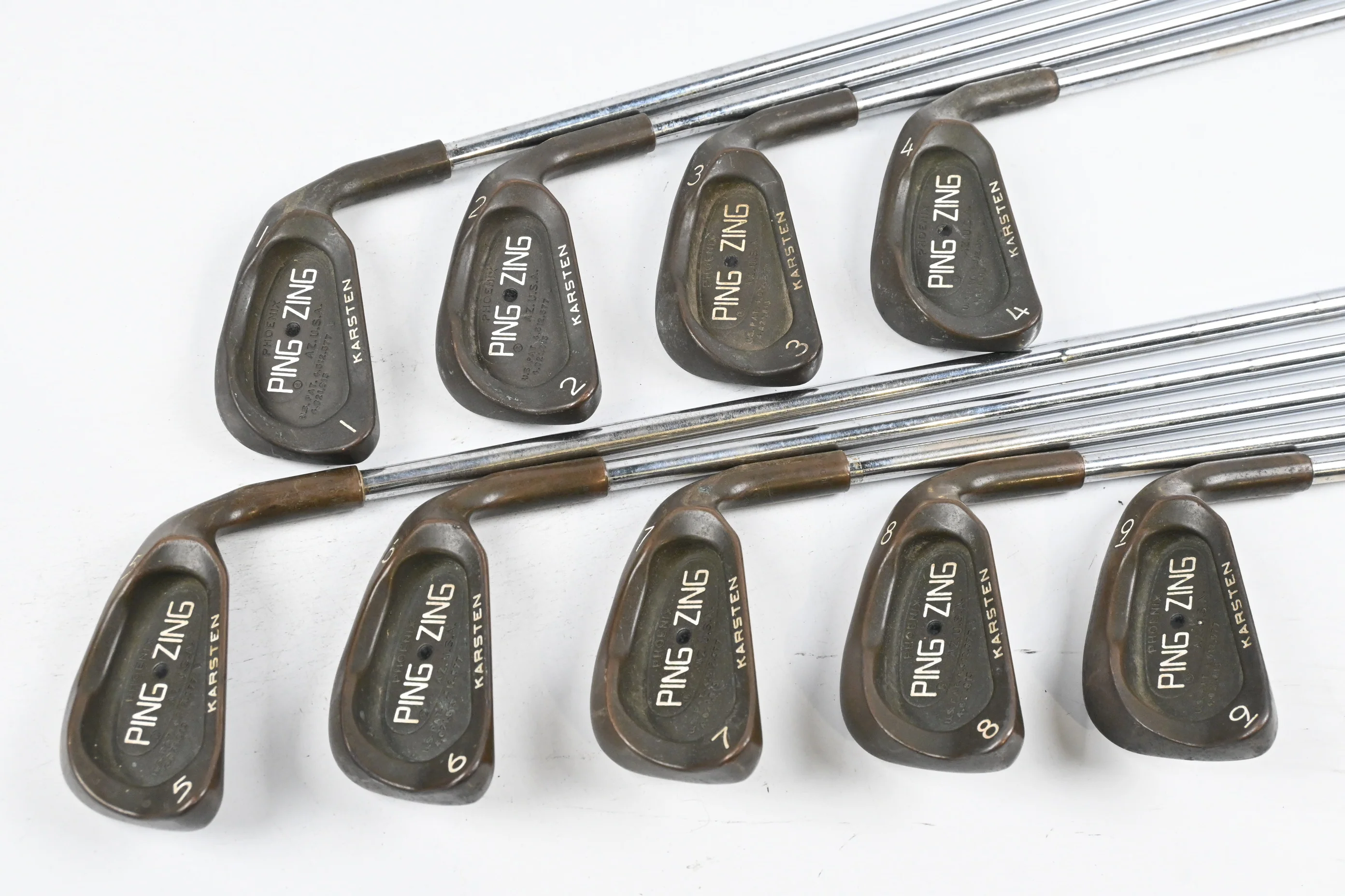 Ping Zing BeCu Irons / 1-9i / Black Dot / Stiff Flex Ping JZ Shafts - Image 2