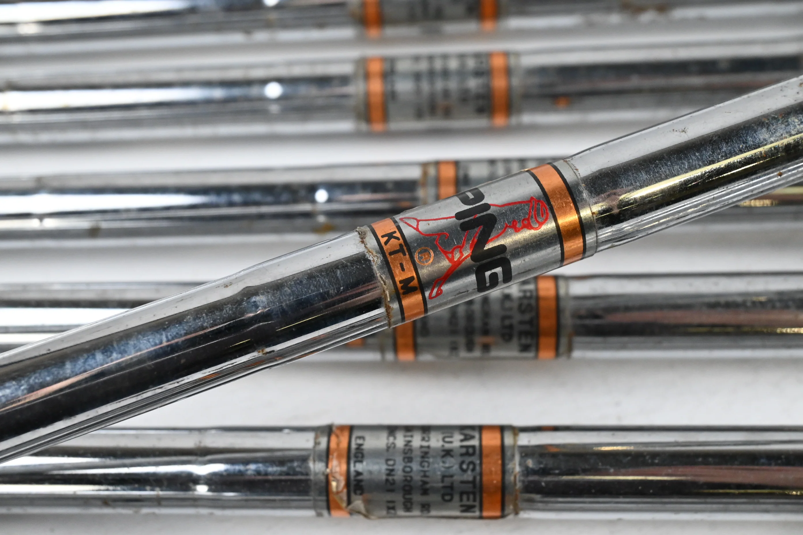 Ping Zing Irons / 3-PW+SW / Black Dot / Stiff Flex Ping KT-M Shafts - Image 5