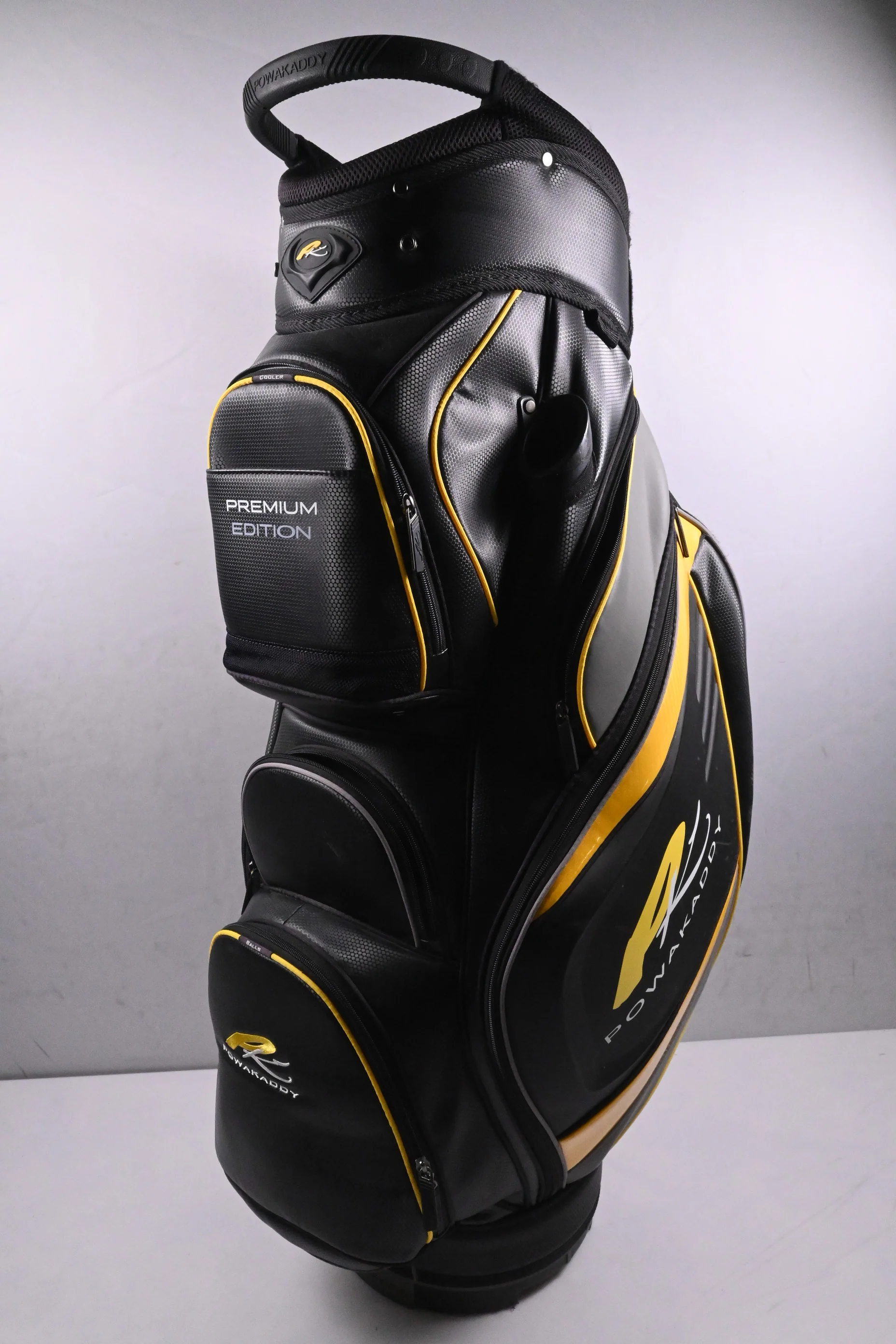 Powakaddy Premium Edition Cart Bag / 14-Way Divider / Black, Yellow - Image 5