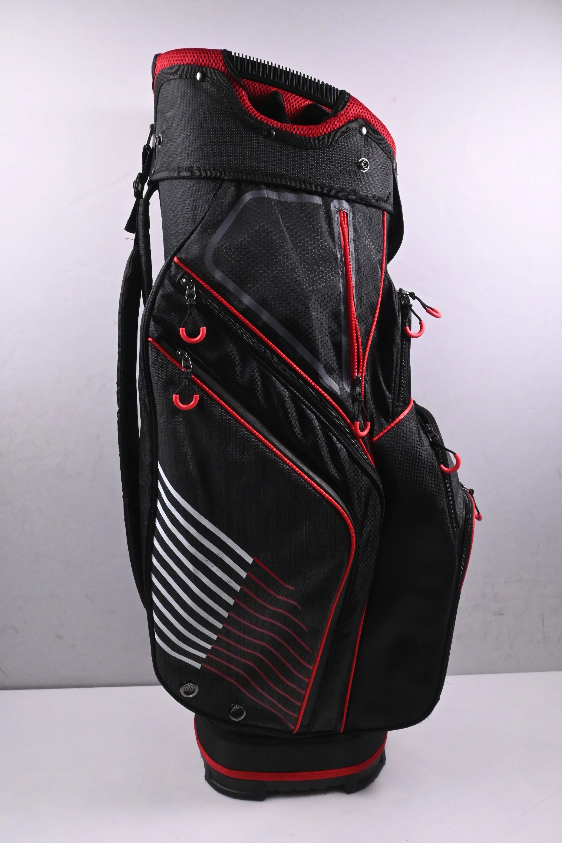 Rife Cart Bag / 14-Way Divider / Black, Red