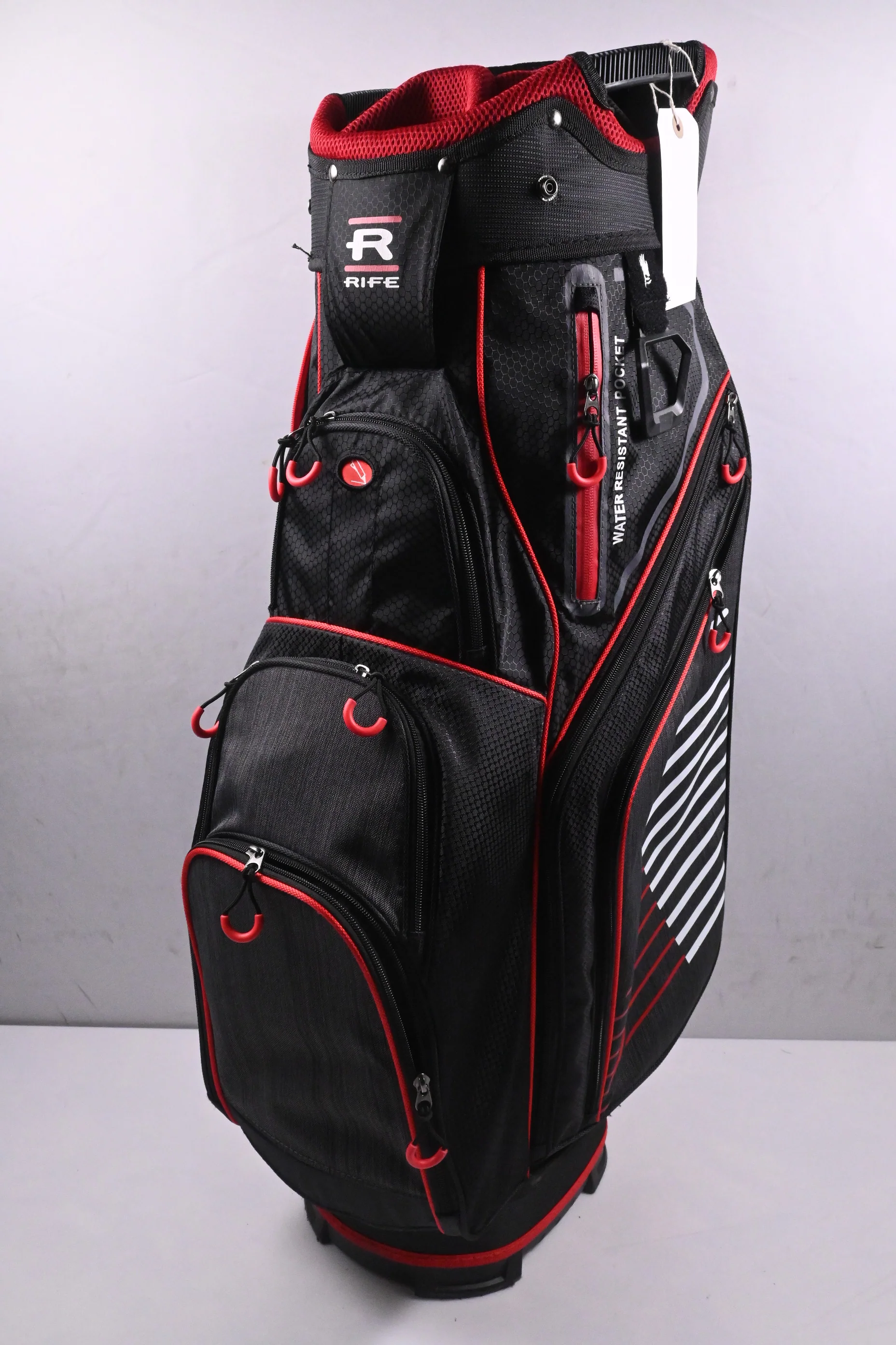Rife Cart Bag / 14-Way Divider / Black, Red - Image 4