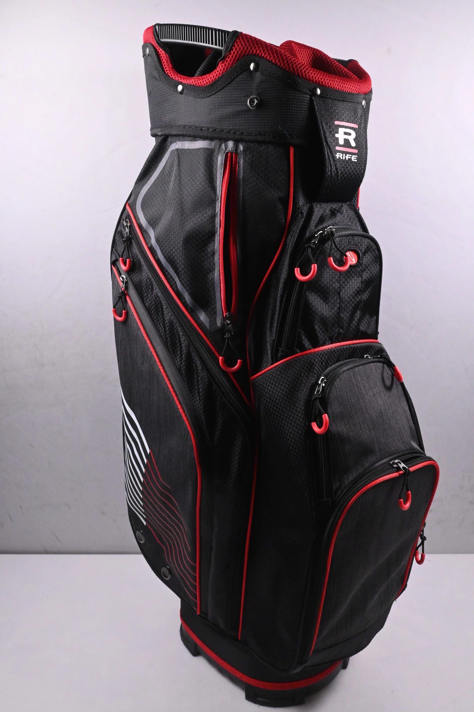 Rife Cart Bag / 14-Way Divider / Black, Red - Image 5