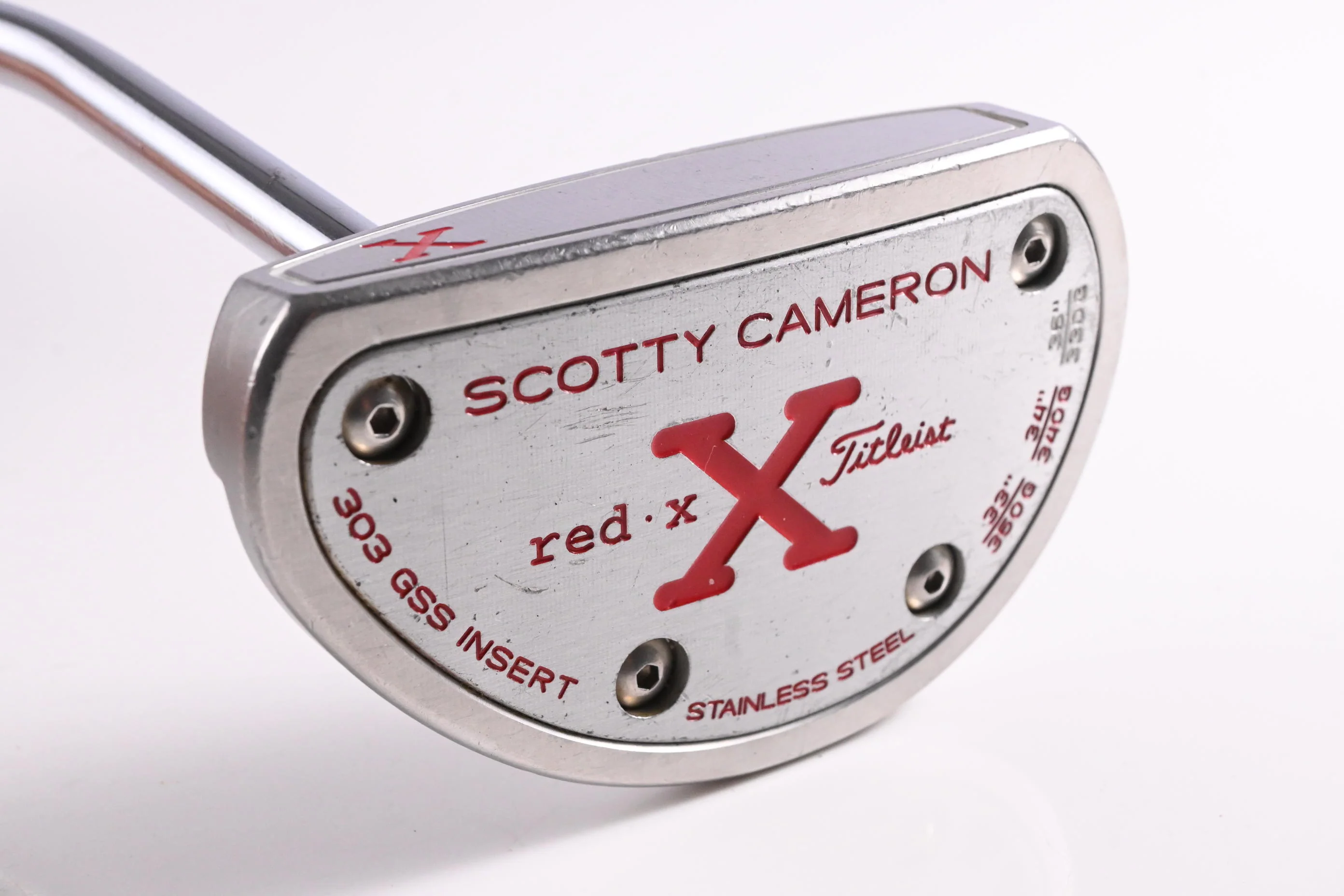Left Hand Scotty Cameron Red X Putter / 33 Inch