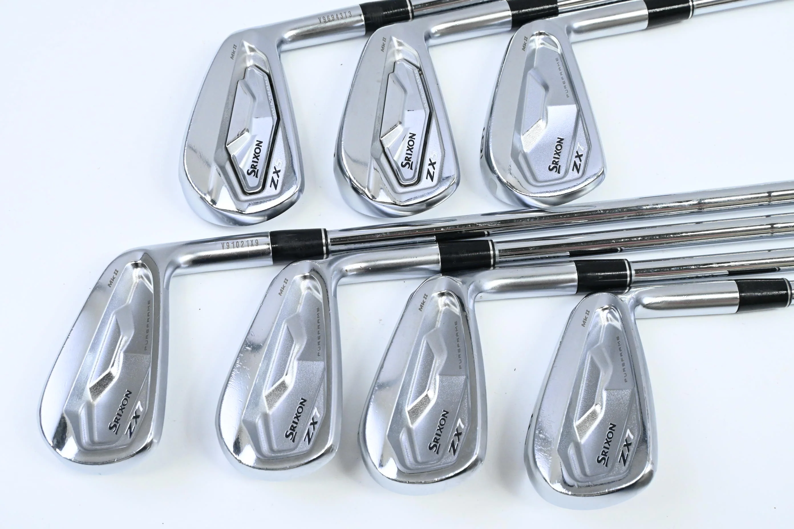 Srixon ZX5/ZX7 MK II Combo Irons / 4-PW / Stiff Flex KBS Tour Pro+ 125 Shafts - Image 2