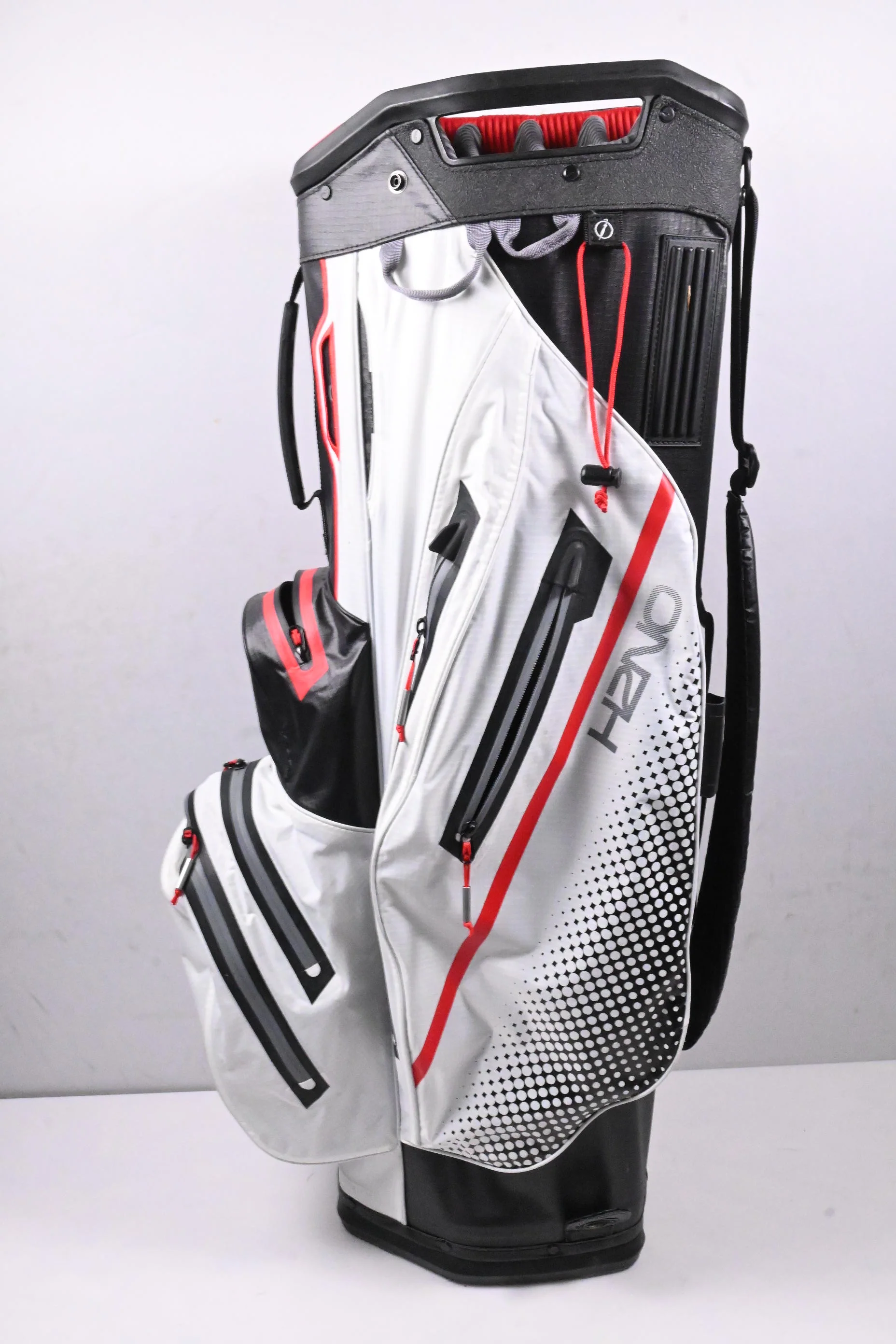 Sun Mountain H2NO Cart Bag / 14-Way Divider / White, Black, Red