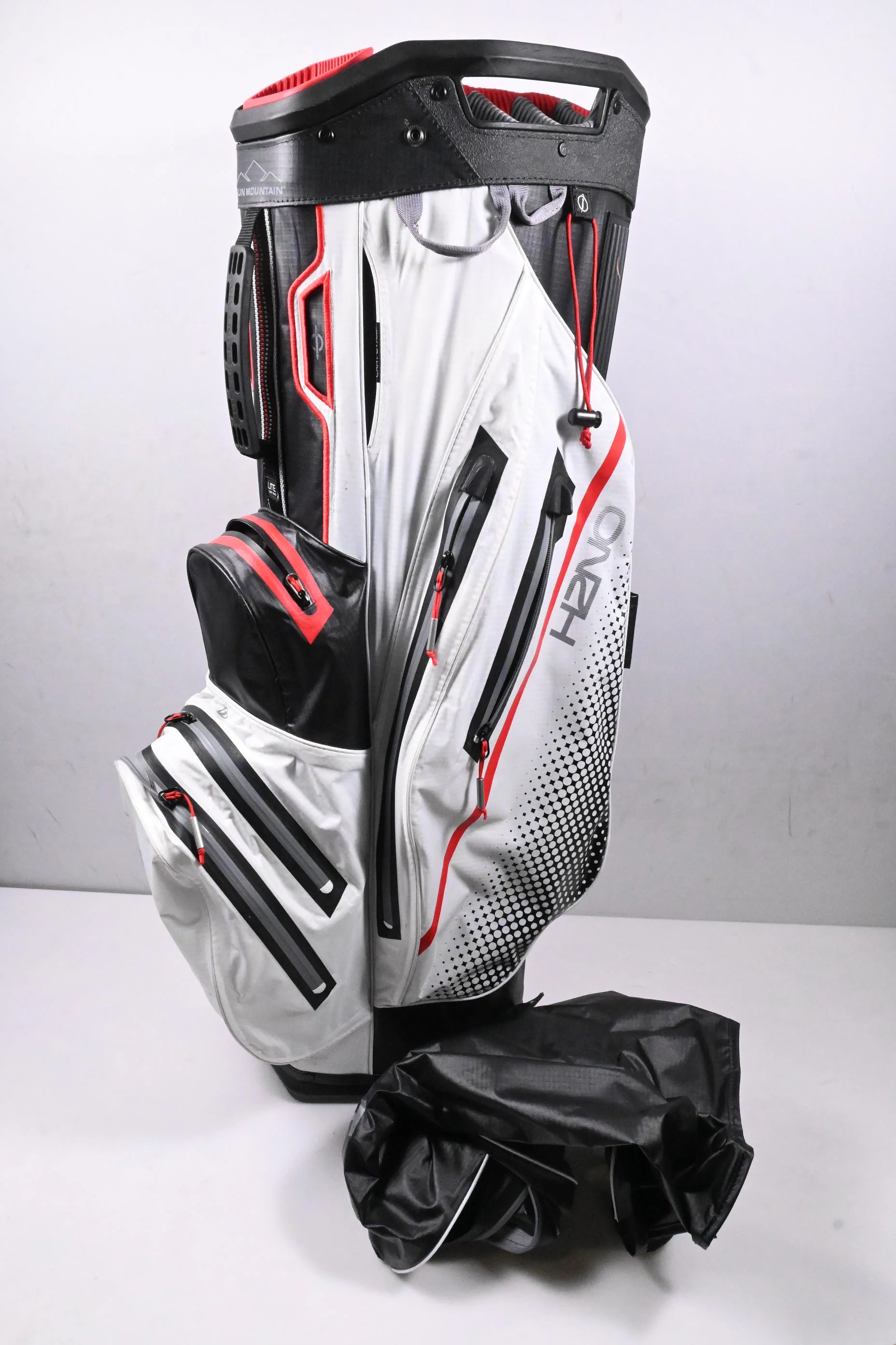 Sun Mountain H2NO Cart Bag / 14-Way Divider / White, Black, Red - Image 2