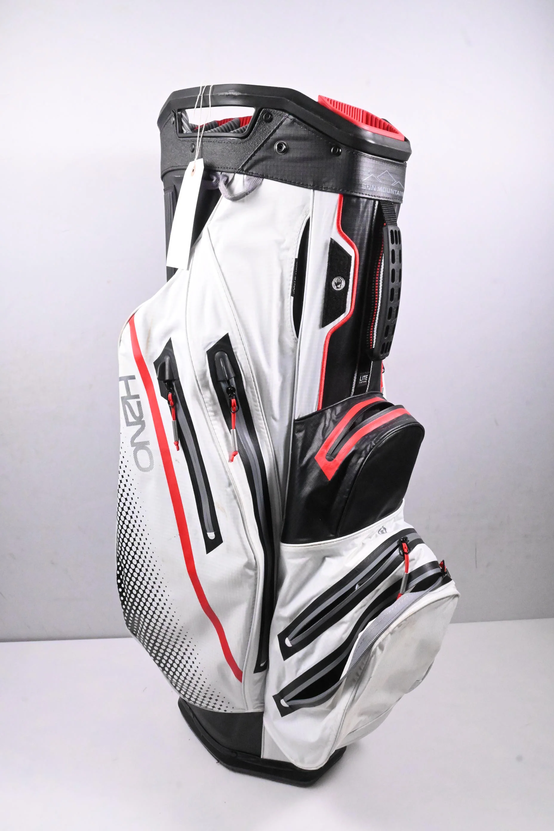 Sun Mountain H2NO Cart Bag / 14-Way Divider / White, Black, Red - Image 3