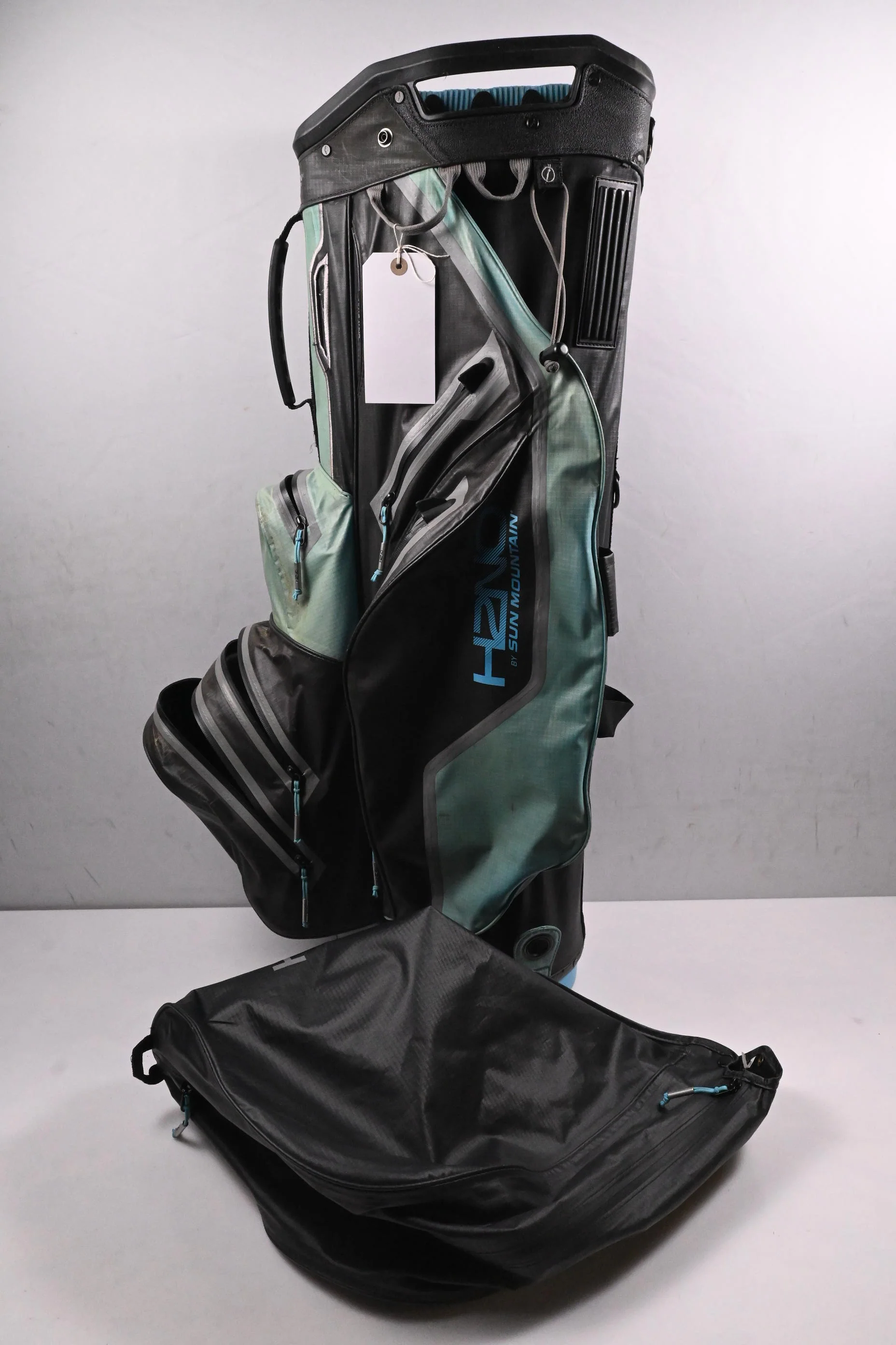 Sun Mountain H2NO Cart Bag / 14-Way Divider / Black, Green