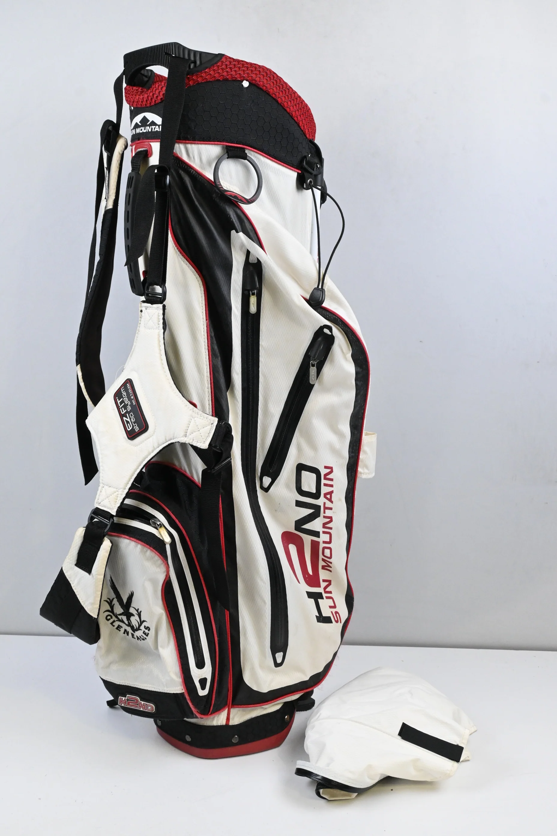Sun Mountain H2NO Stand Bag / 3-Way Divider / White, Black, Red