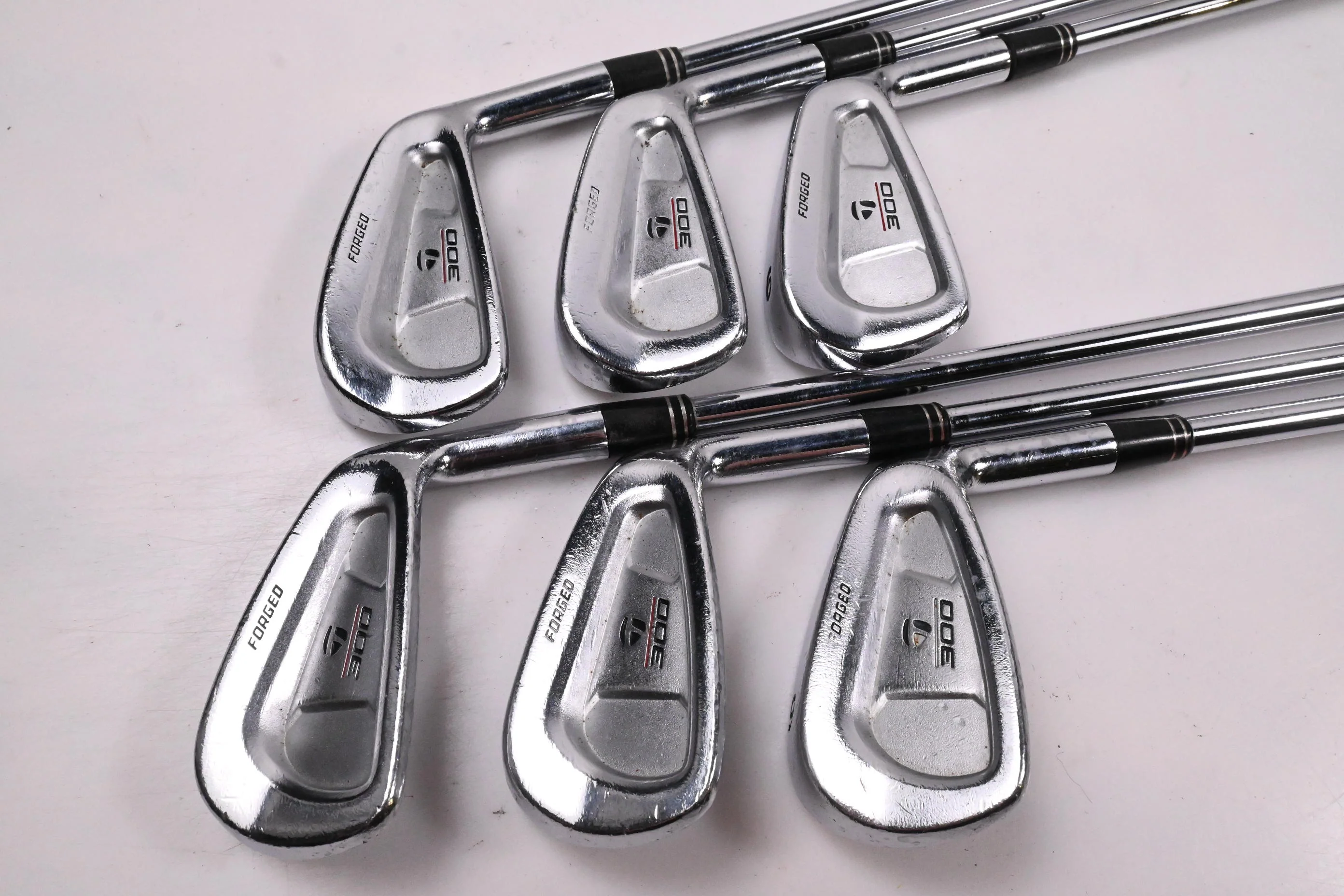 Taylormade 300 Forged Irons / 4-9i / Stiff Flex Rifle Flighted Shafts - Image 2