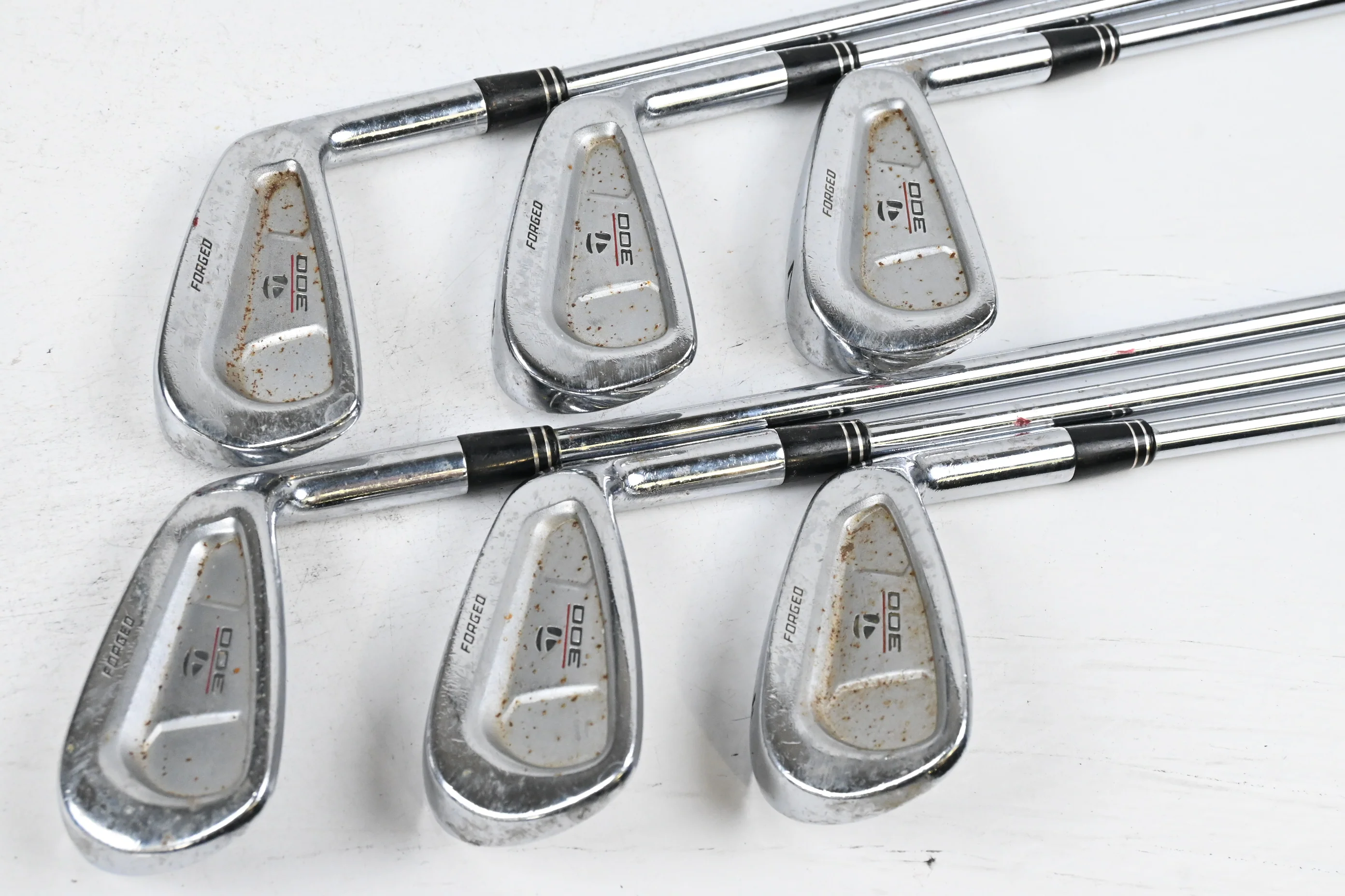 Taylormade 300 Forged Irons / 5-PW / Regular Flex Rifle Flighted Precision Shafts - Image 2