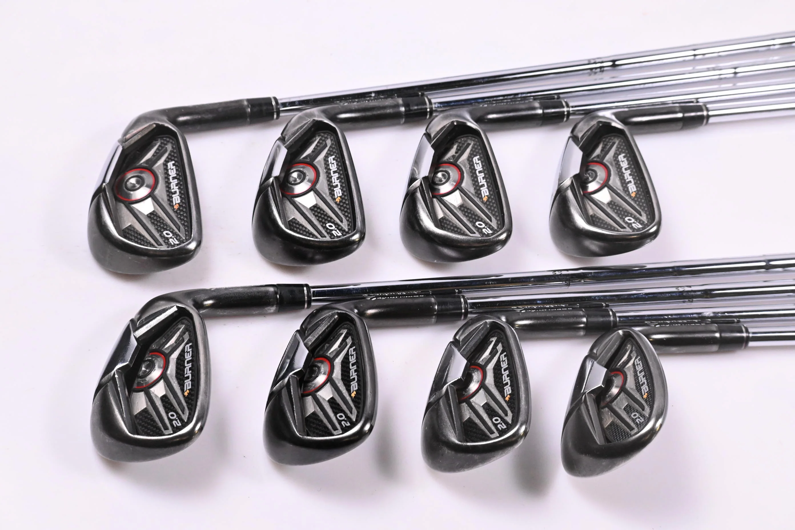 Taylormade Burner 2.0 Irons / 4-PW+SW / Stiff Flex Steel Shafts - Image 2