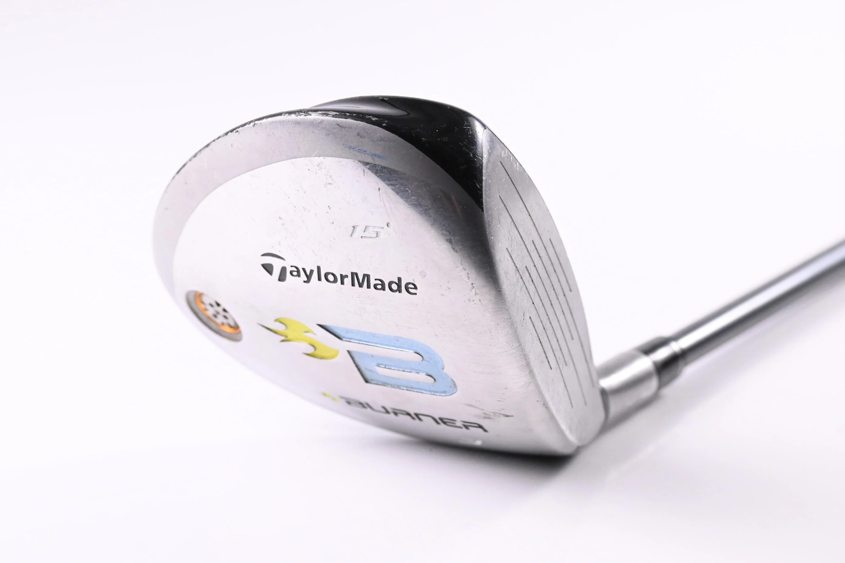 Left Hand Taylormade Burner 2008 #3 Wood / 15 Degree / Ladies Flex Reax 49 Shaft