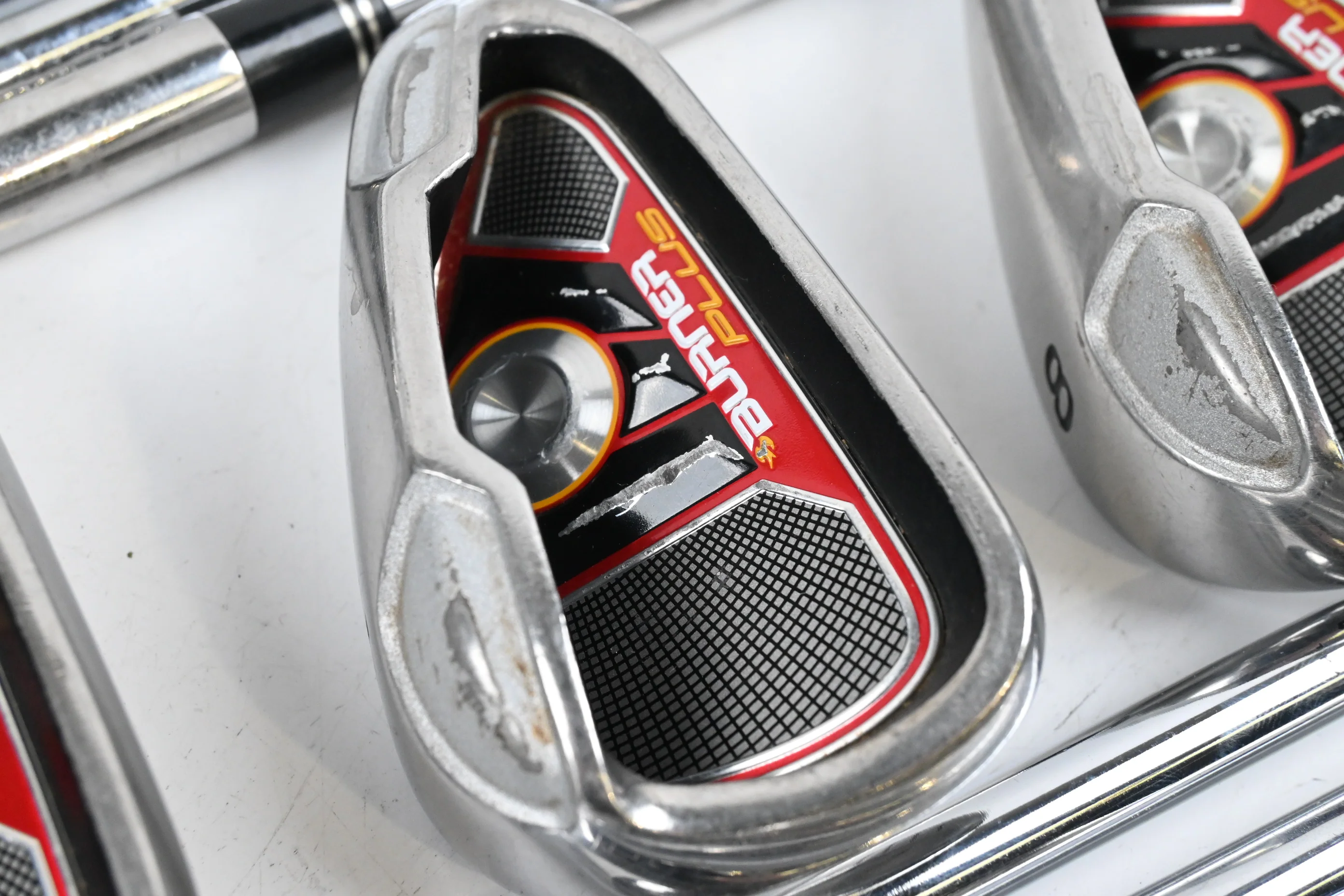 Taylormade Burner Plus Irons / 4-PW+GW+SW+LW / Regular Flex Burner 85 Shafts
