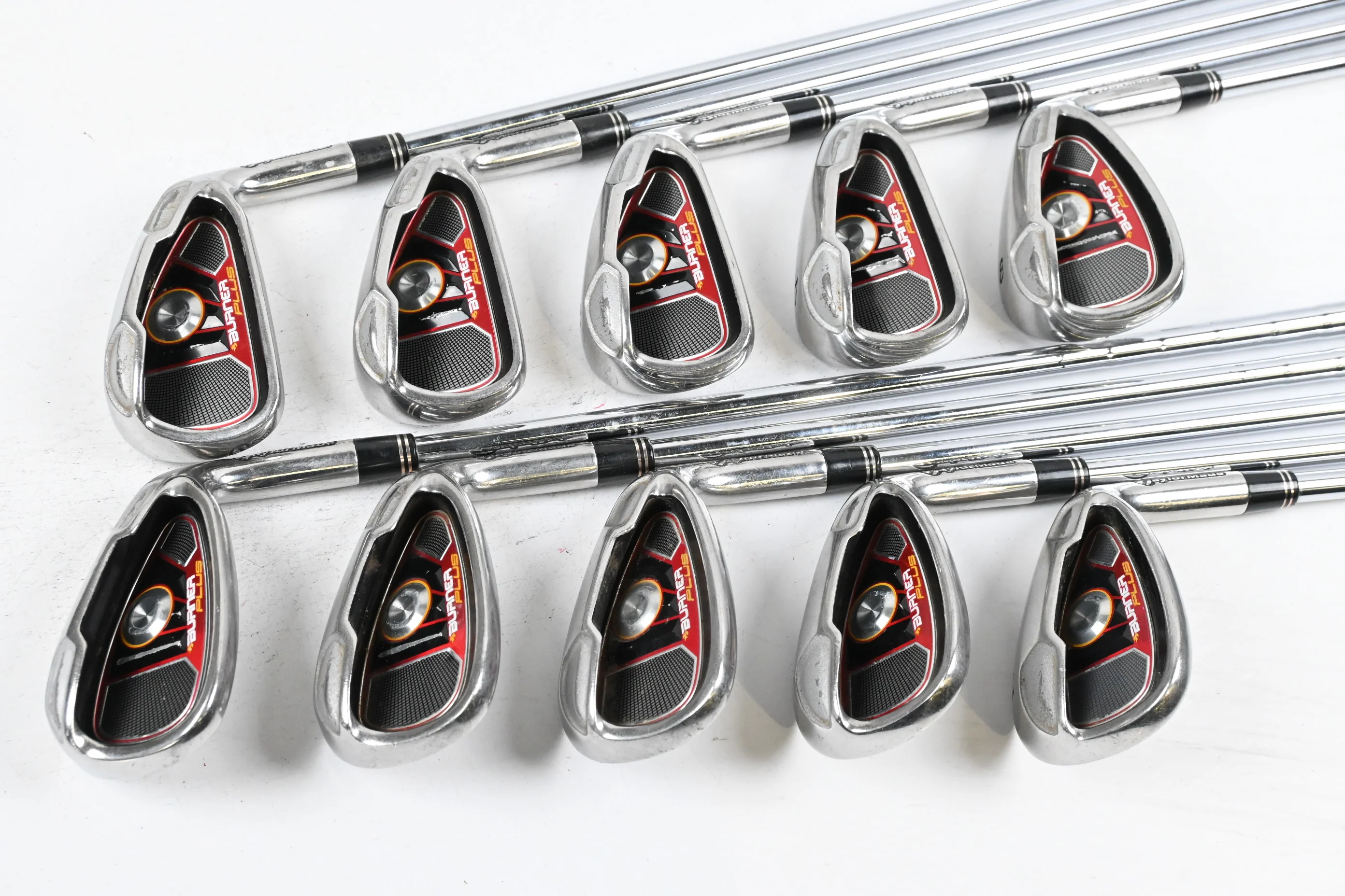 Taylormade Burner Plus Irons / 4-PW+GW+SW+LW / Regular Flex Burner 85 Shafts - Image 2