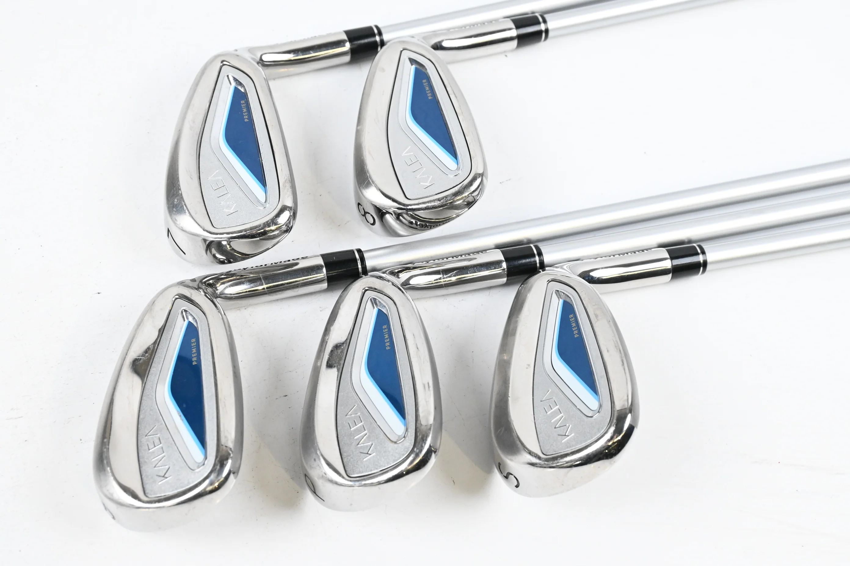 Ladies Taylormade Kalea Premier Irons / 7-PW+SW / Ladies Flex Taylormade Shafts - Image 2