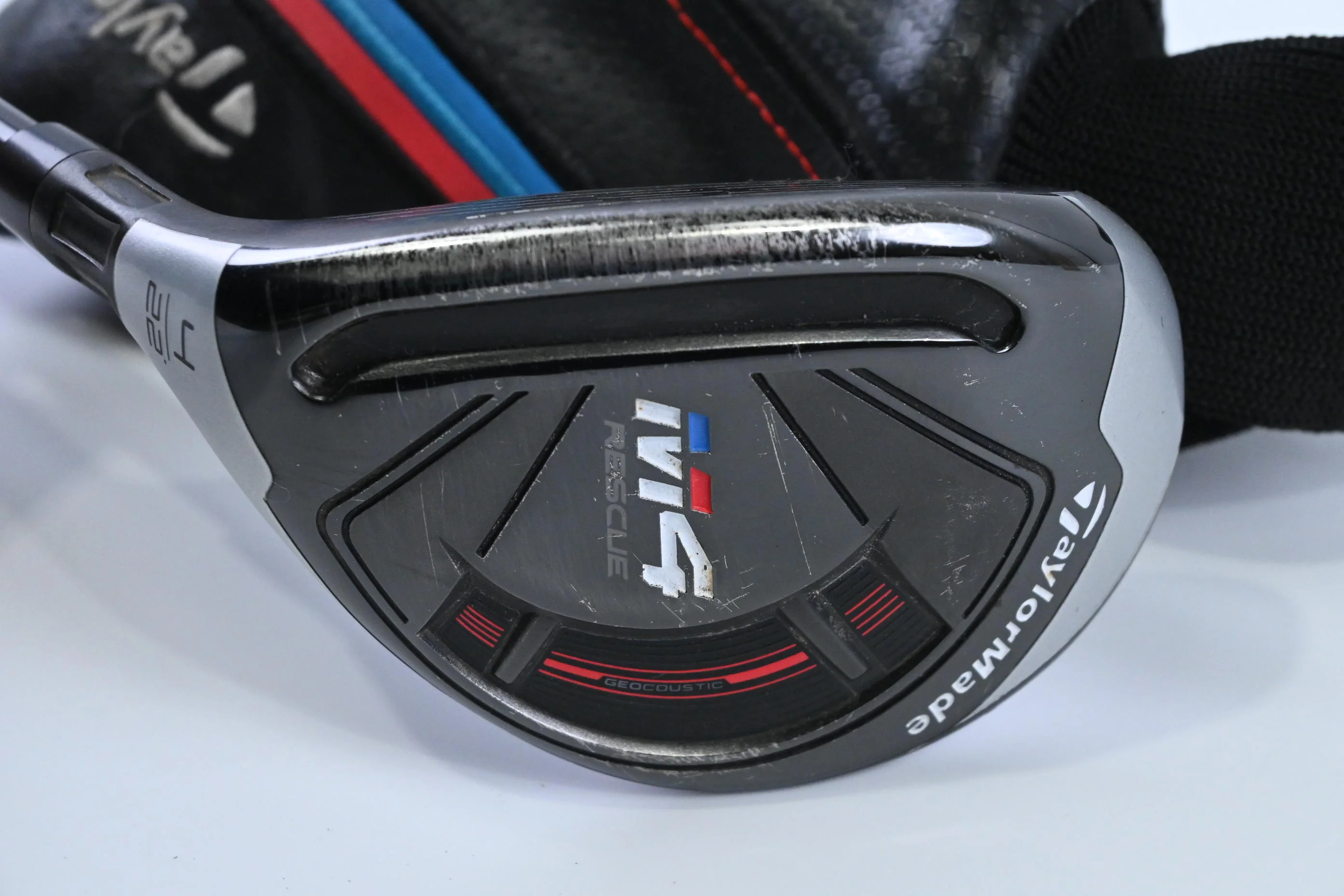 Left Hand Taylormade M4 #4 Hybrid / 22 Degree / Regular Flex Atmos Red 6 - Image 2