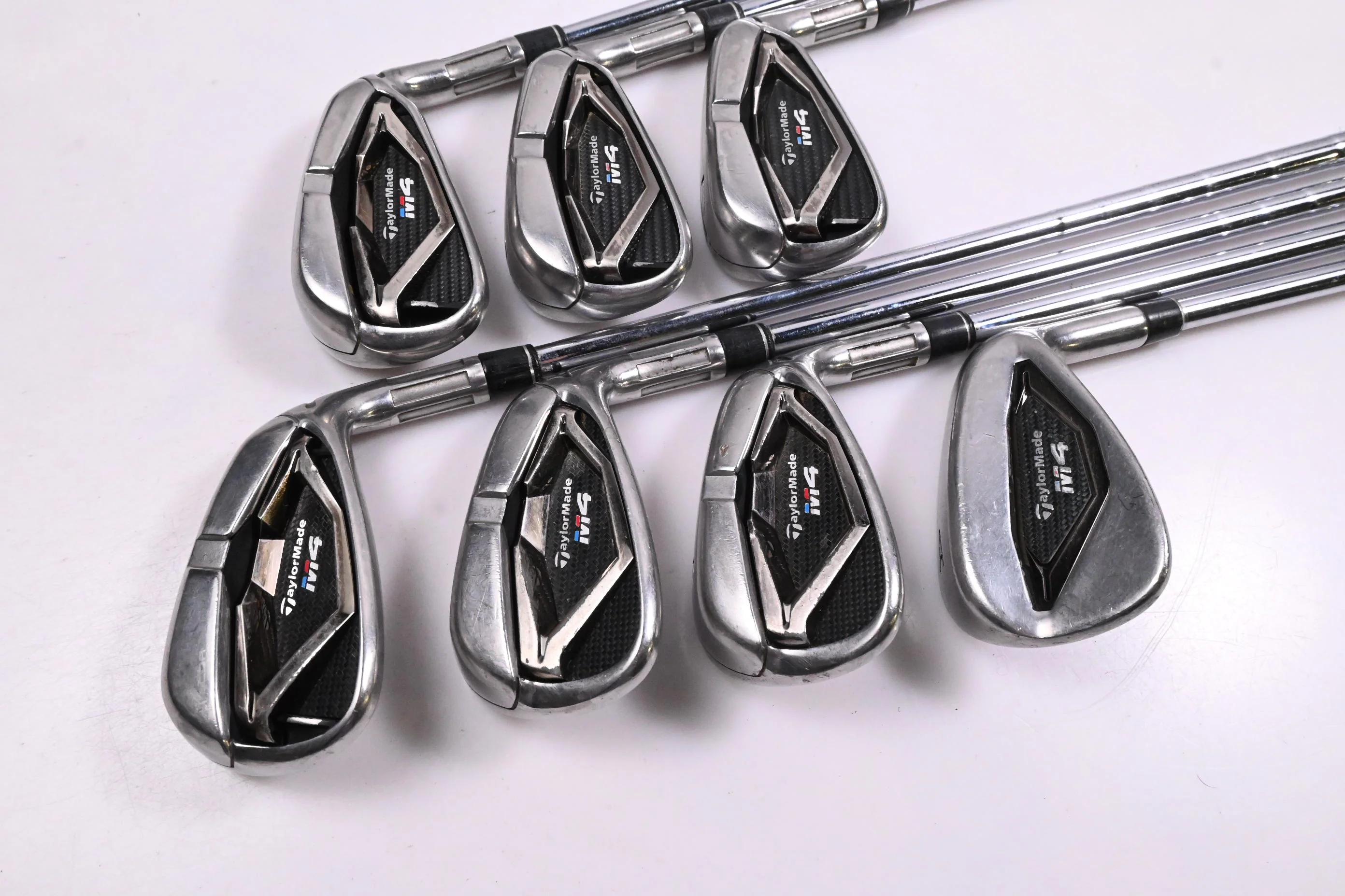 Taylormade M4 Irons / 5-PW+GW / Stiff Flex KBS MAX 85 Shafts - Image 2