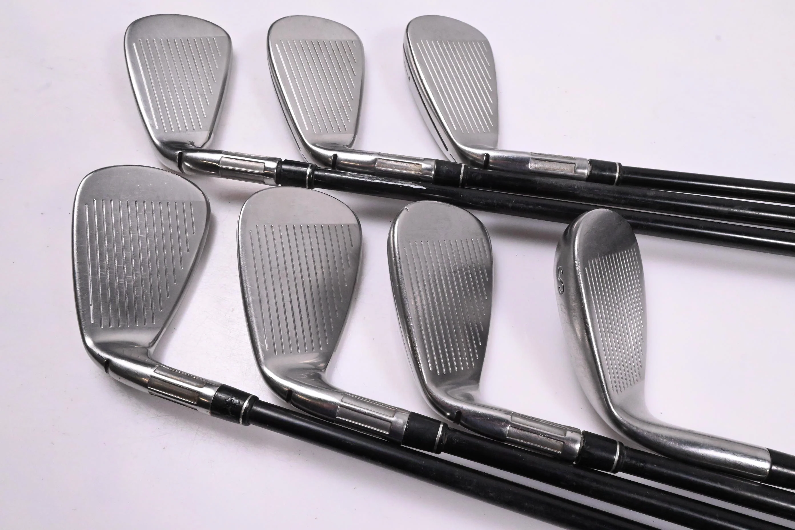 Taylormade M6 Irons / 5-PW+SW / Senior Flex Fujikura Atmos Orange 5 Shafts - Image 3