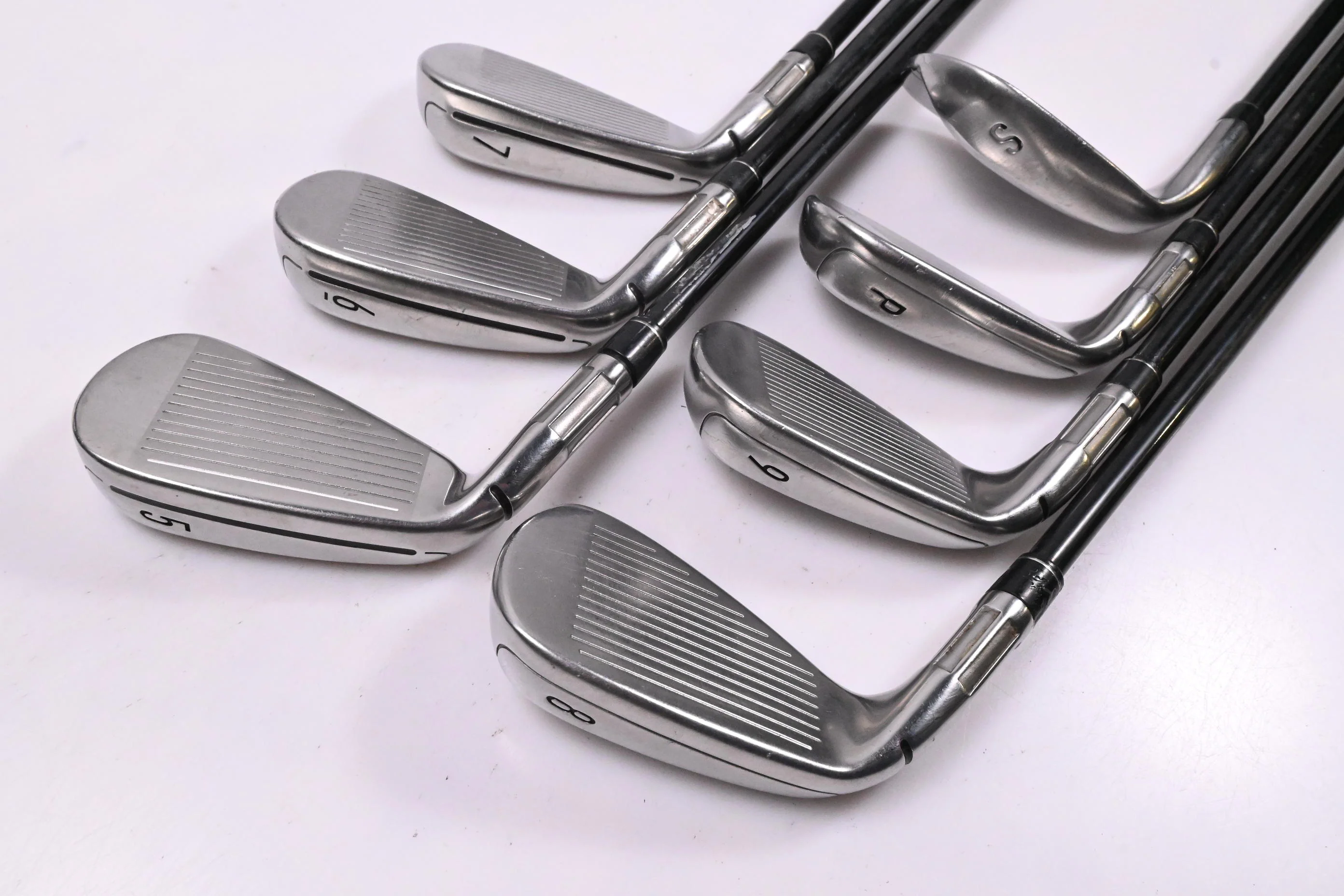 Taylormade M6 Irons / 5-PW+SW / Senior Flex Fujikura Atmos Orange 5 Shafts - Image 4