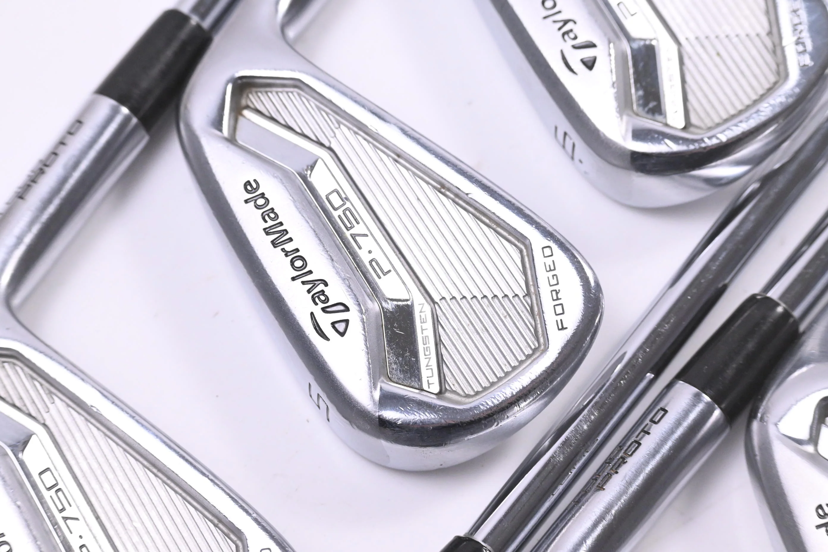 Taylormade P750 Irons / 4-PW / Stiff Flex FCM Rifle Flighted Precision Shafts
