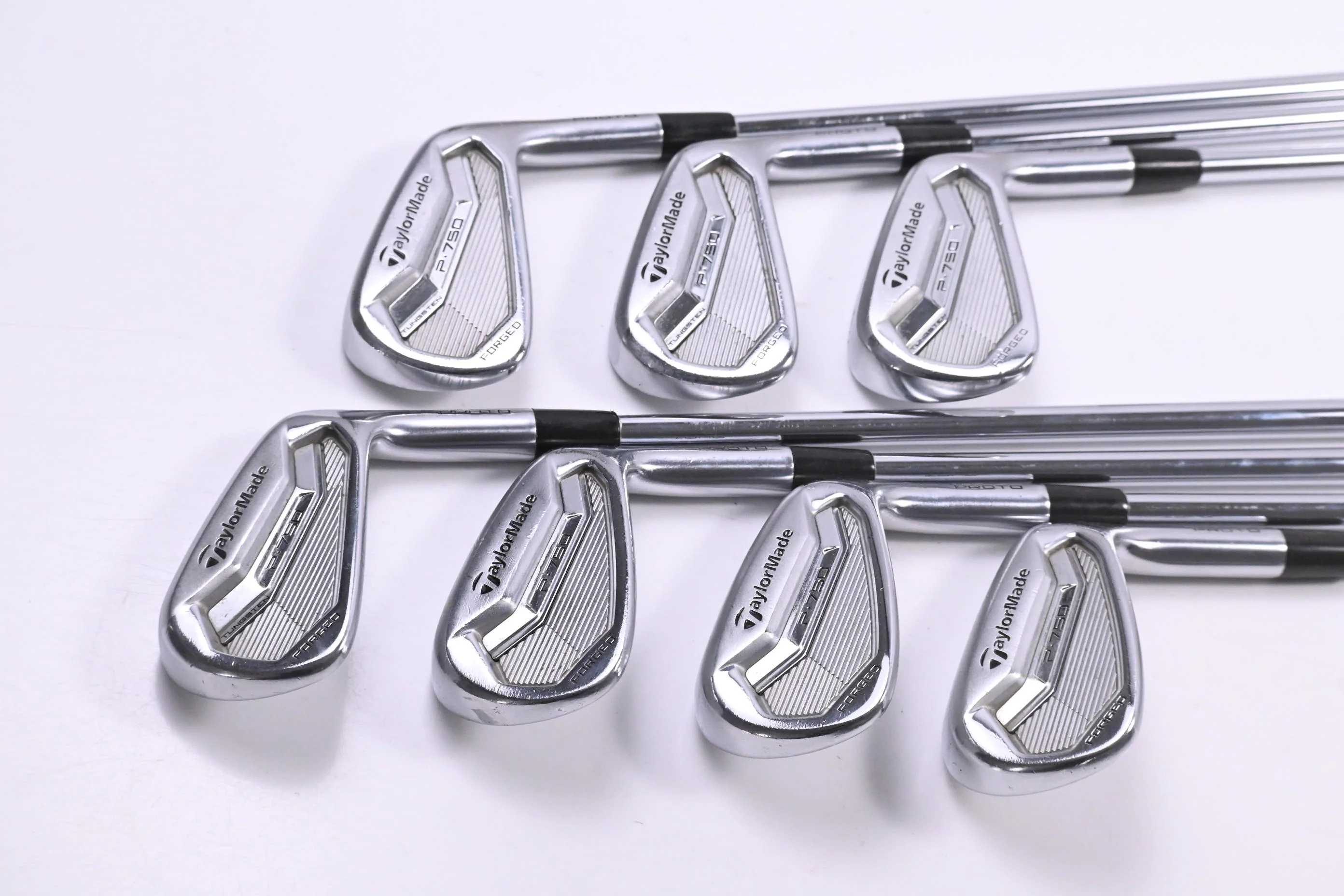 Taylormade P750 Irons / 4-PW / Stiff Flex FCM Rifle Flighted Precision Shafts - Image 2