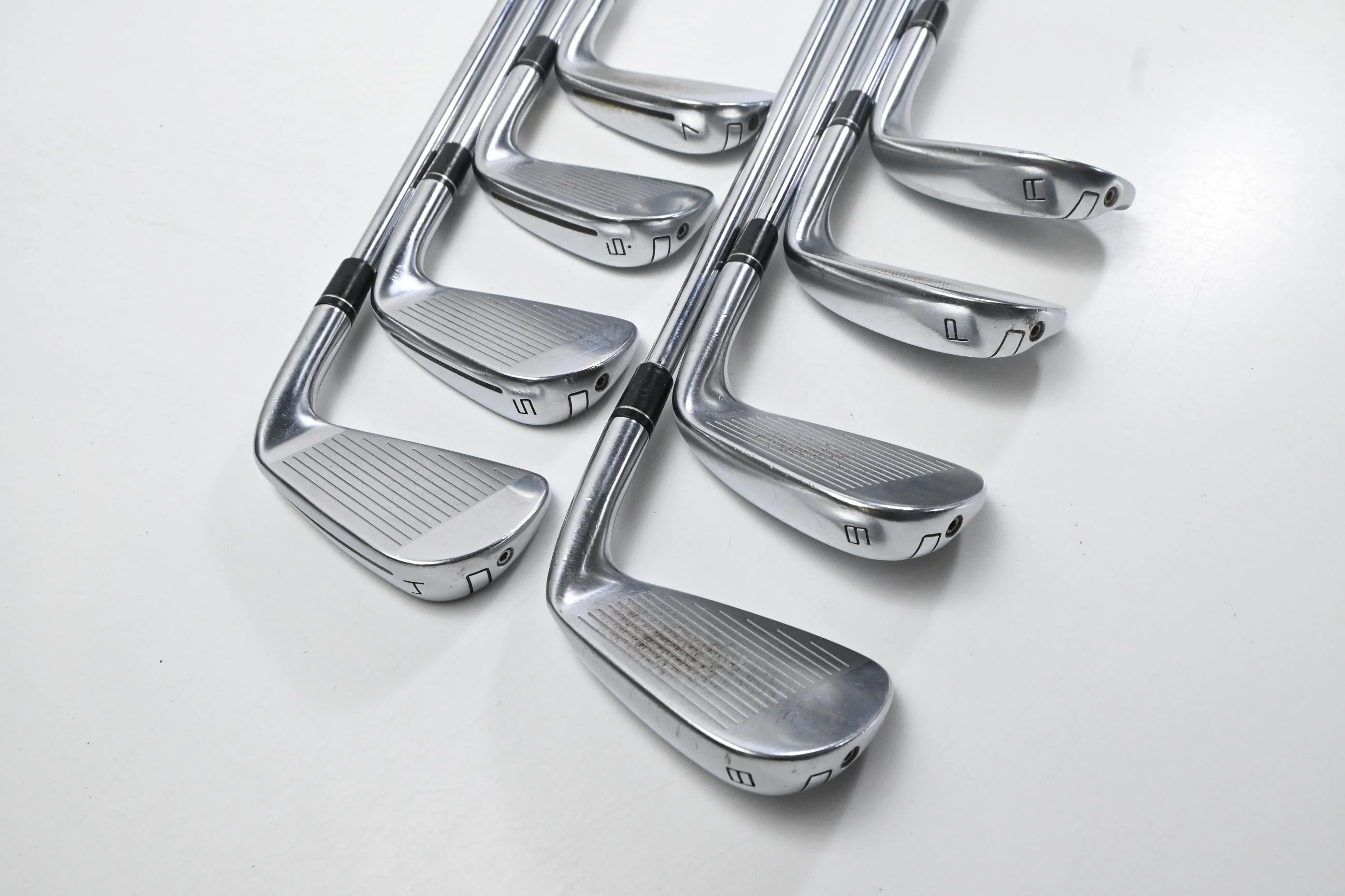 Left Hand Taylormade P790 2017 Irons / 4-PW+GW / Regular Flex Dynamic Gold R300 - Image 4