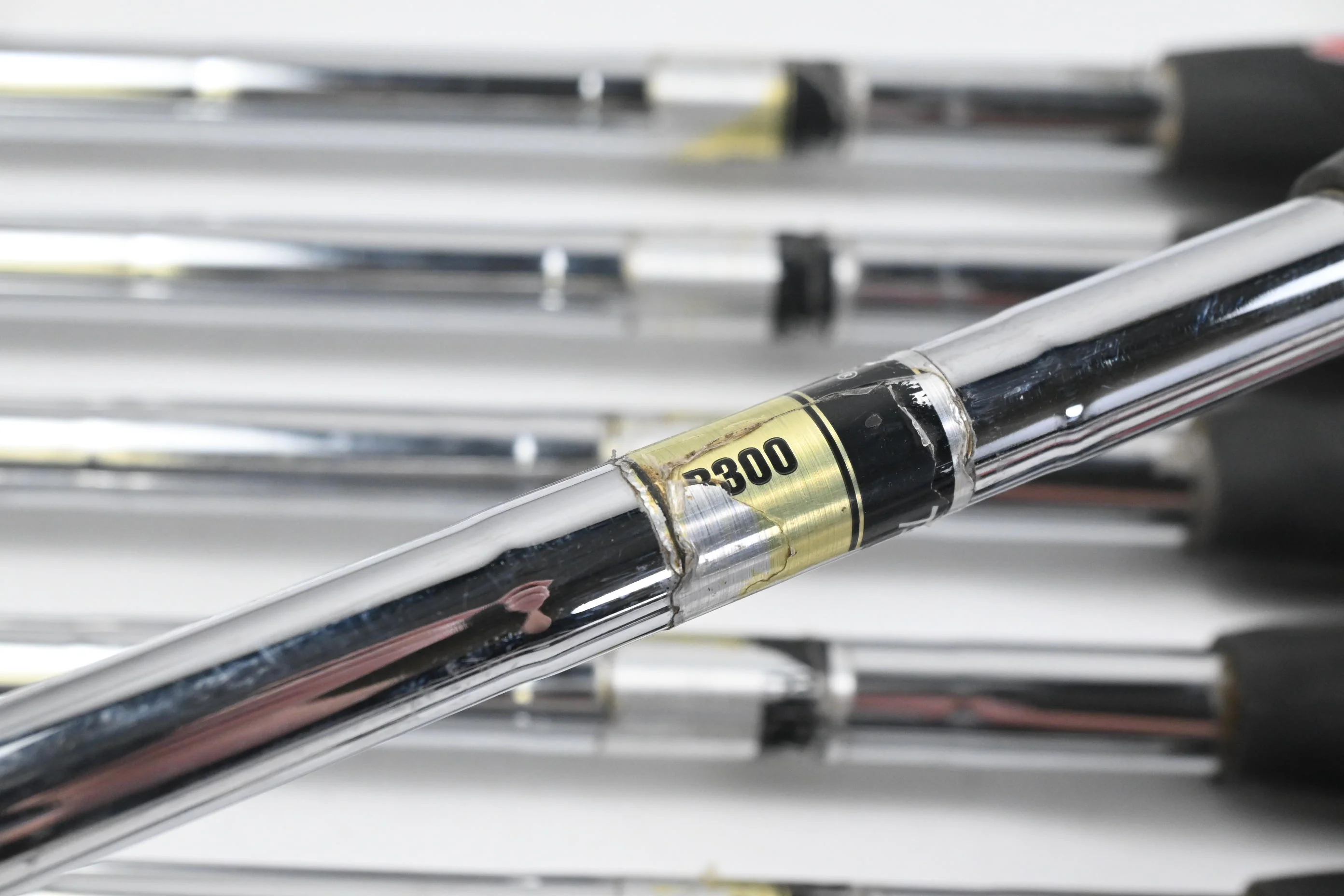 Left Hand Taylormade P790 2017 Irons / 4-PW+GW / Regular Flex Dynamic Gold R300 - Image 5