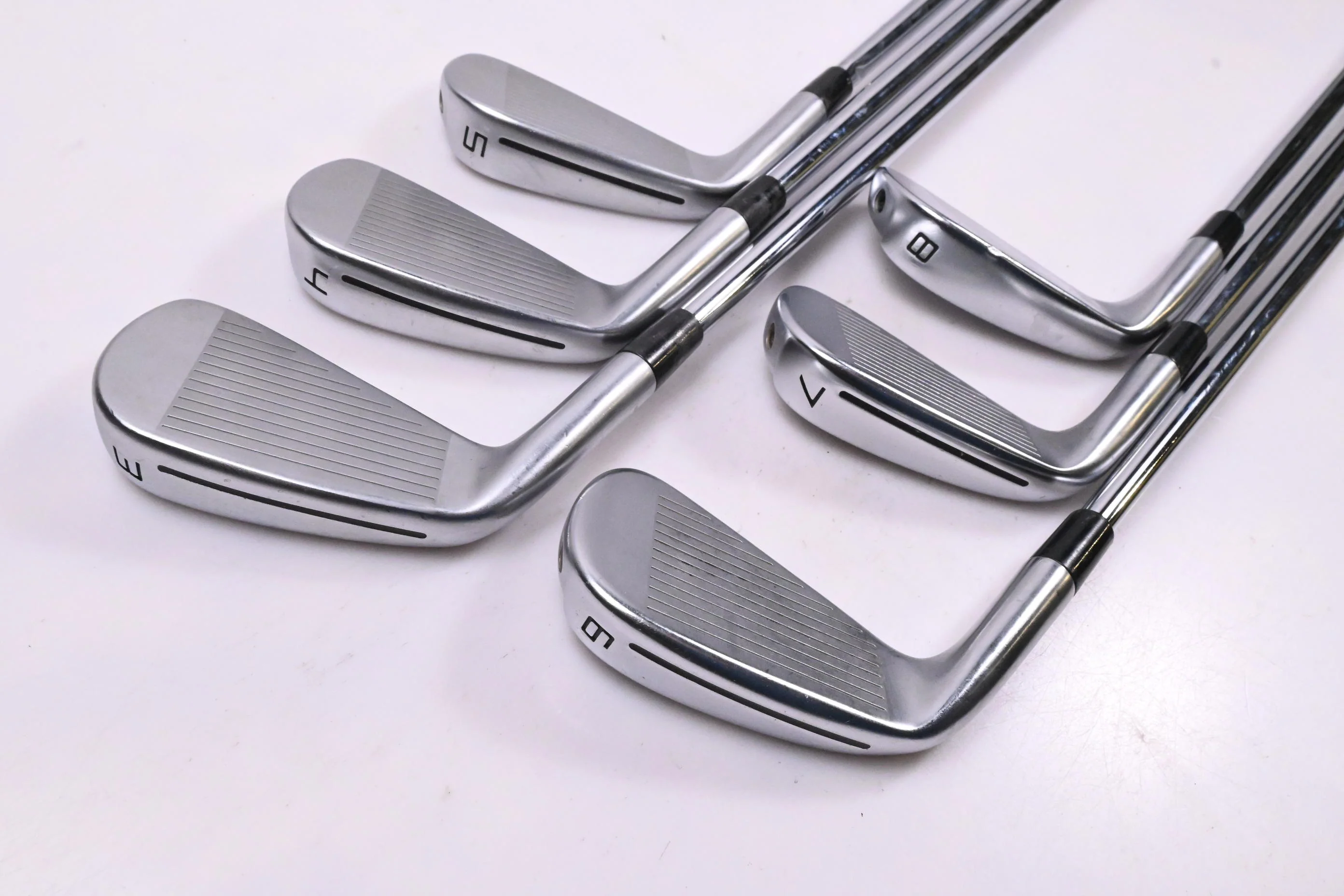 Taylormade P790 2021 Irons / 3-8i / Stiff Flex Dynamic Gold 105 S300 Shafts - Image 4