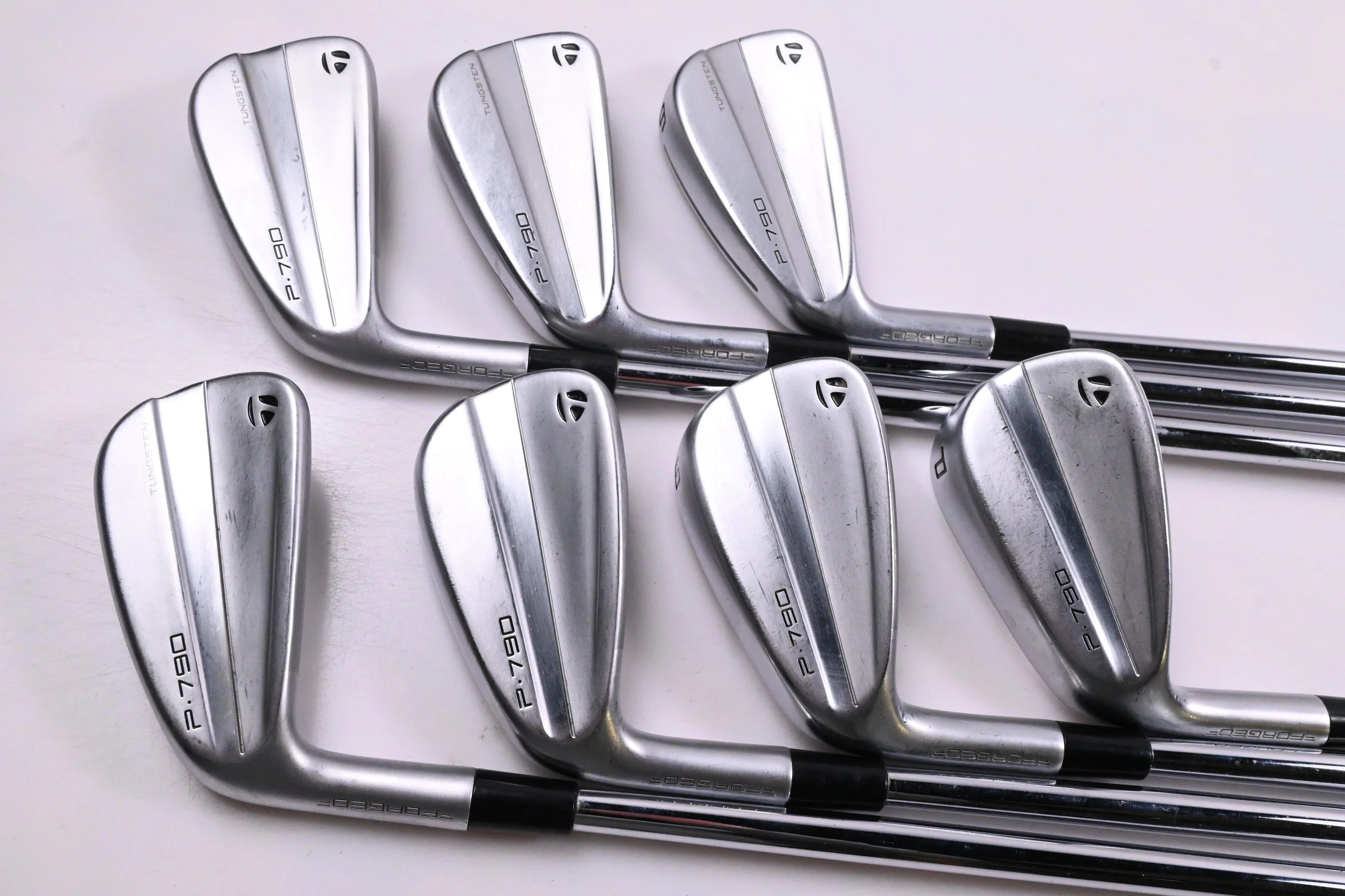 Left Hand Taylormade P790 2023 Irons / 4-PW / Stiff Flex Dynamic Gold 105 S300 - Image 2