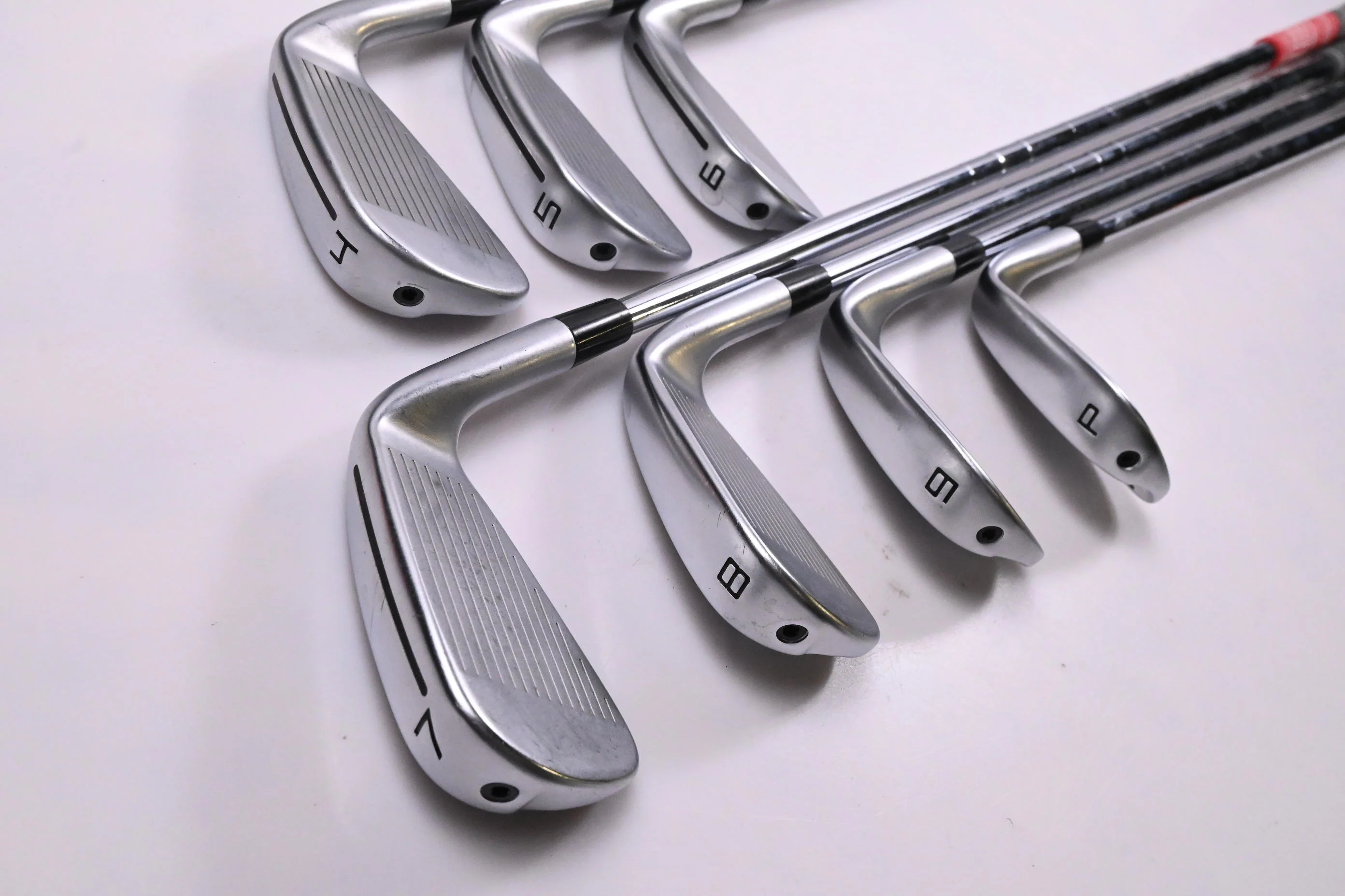 Left Hand Taylormade P790 2023 Irons / 4-PW / Stiff Flex Dynamic Gold 105 S300 - Image 4