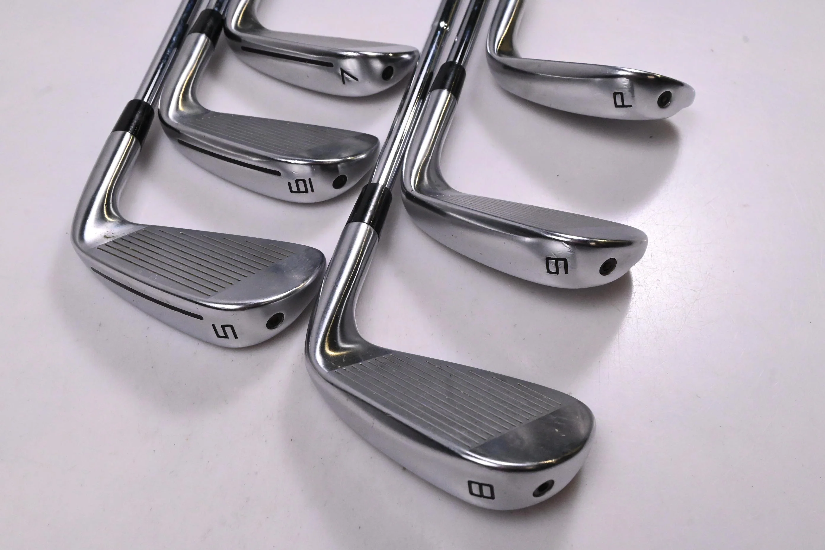 Left Hand Taylormade P790 2025 Irons / 5-PW / Stiff Flex Dynamic Gold Mid 115 - Image 4