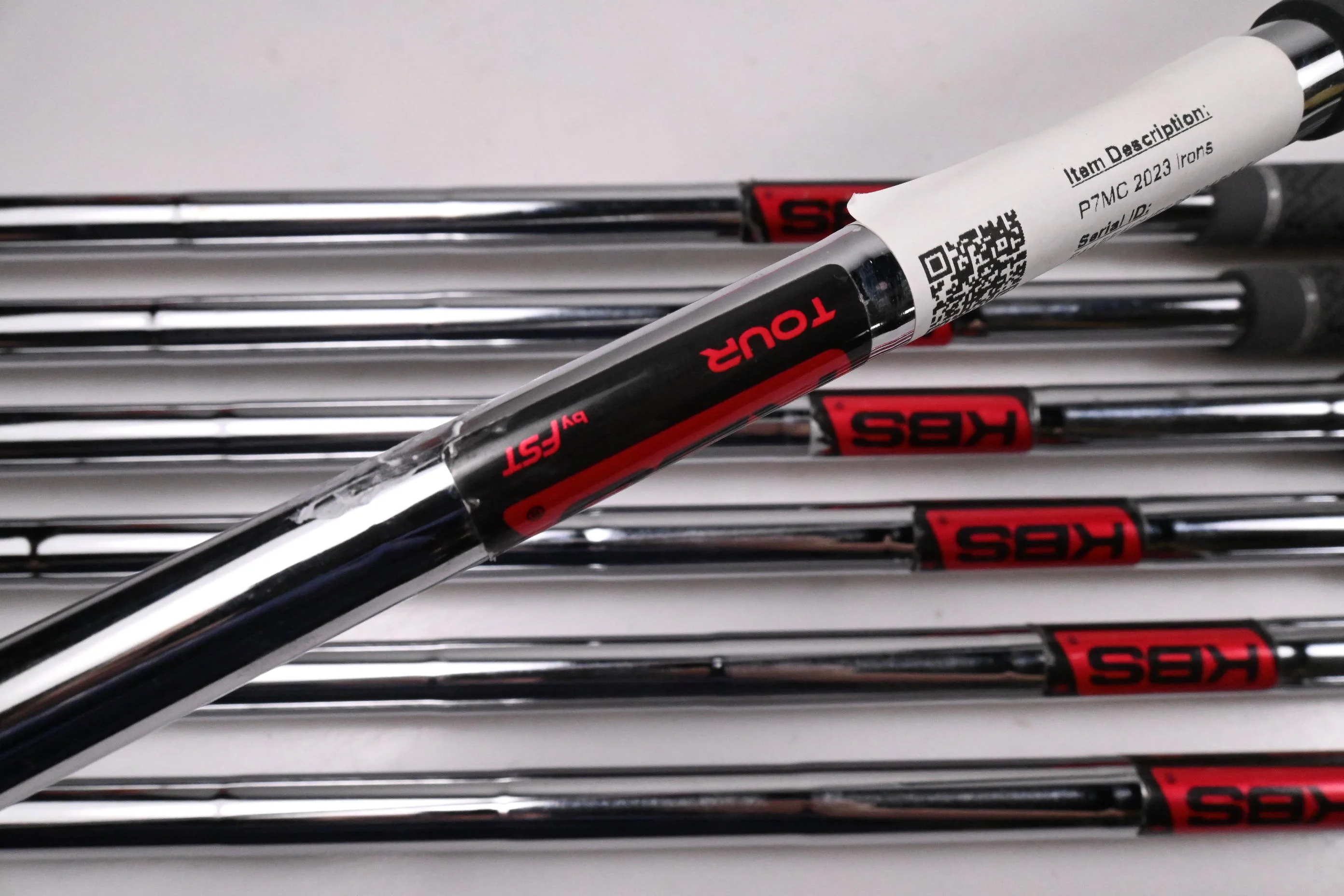 Taylormade P7MC 2023 Irons / 4-PW / Stiff Flex KBS Tour Shafts - Image 5