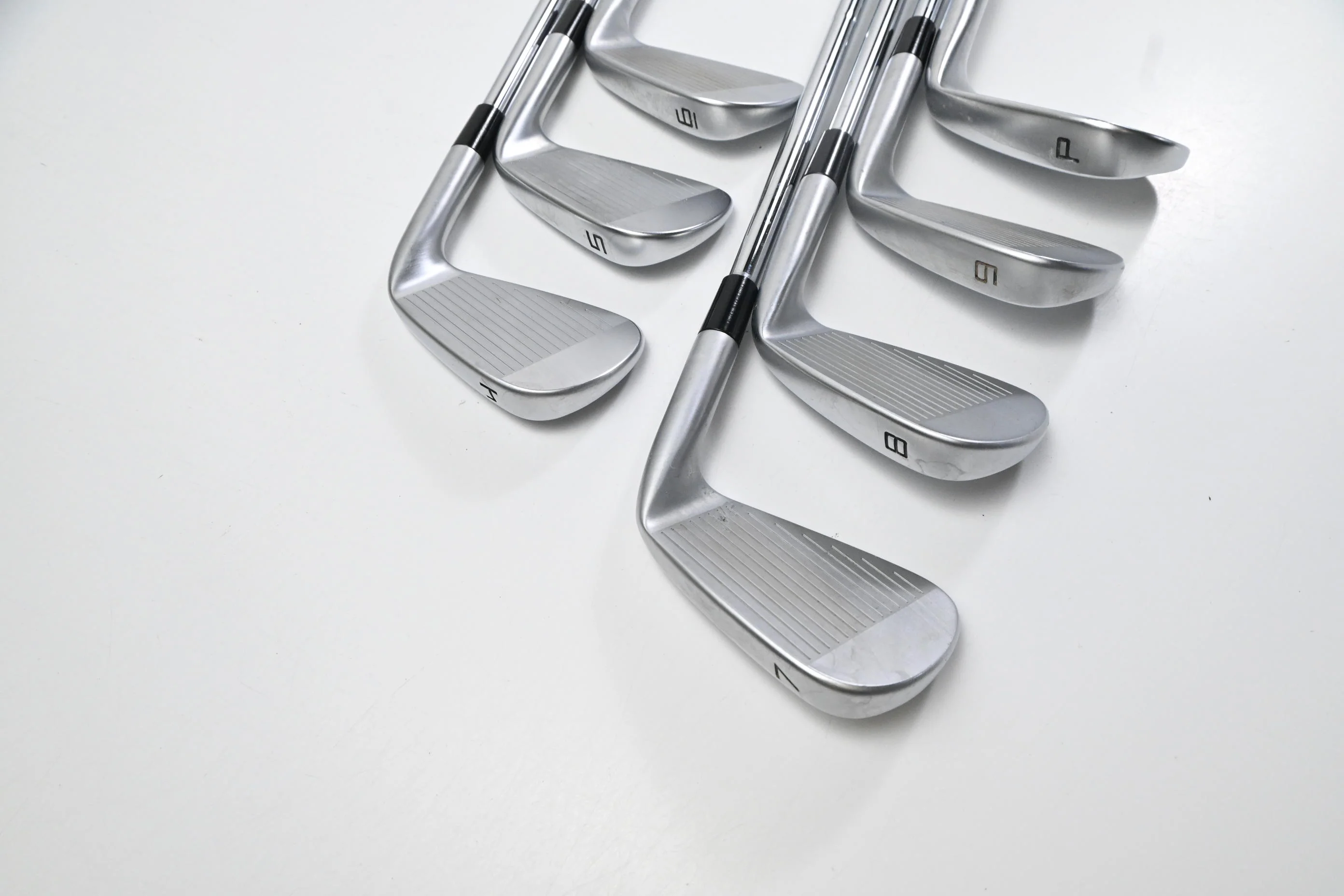 Left Hand Taylormade P7MC 2023 Irons / 4-PW / Stiff Flex KBS Tour Shafts - Image 4