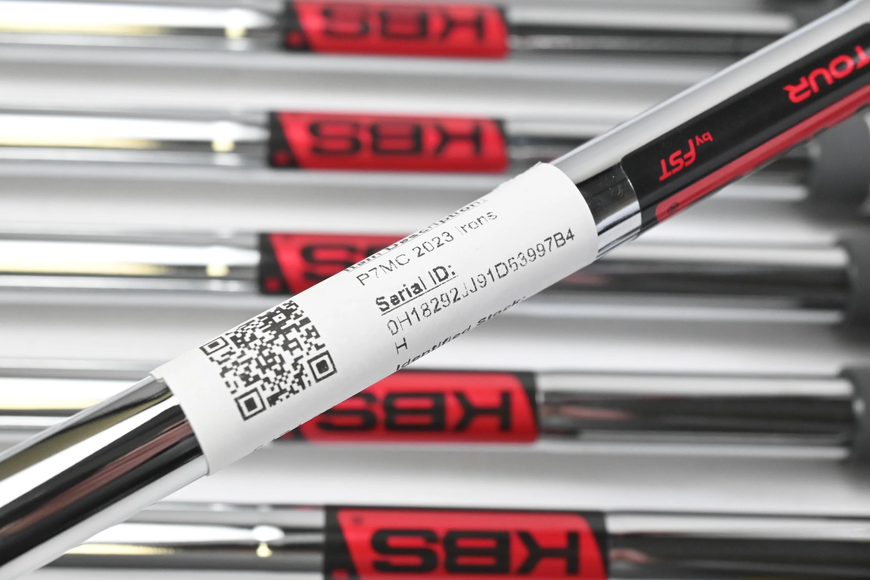 Left Hand Taylormade P7MC 2023 Irons / 4-PW / Stiff Flex KBS Tour Shafts - Image 6