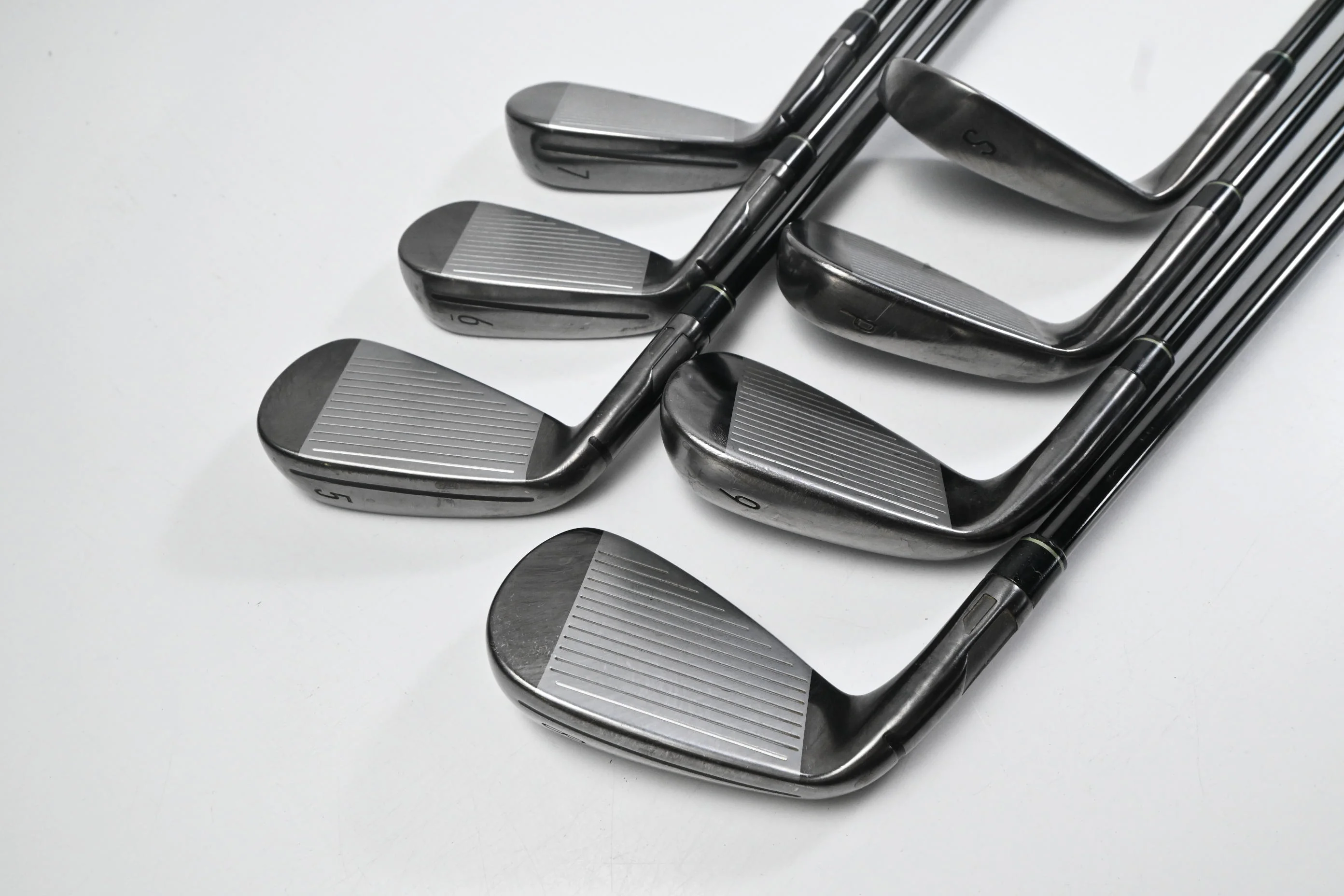 Taylormade Qi Gunmetal Edition Irons / 5-PW+SW / Regular Flex KBS MAX MT 85 - Image 4