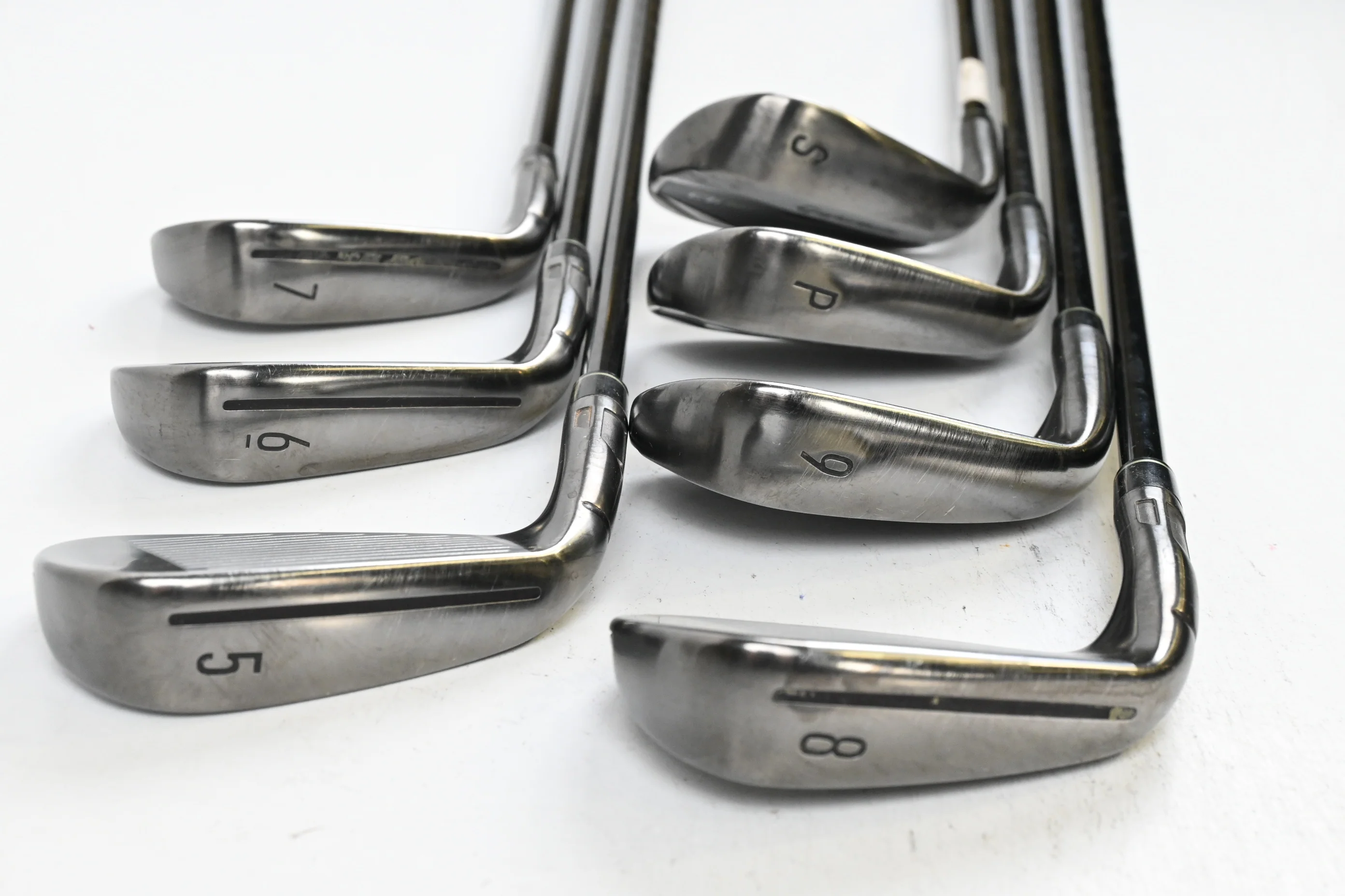 Taylormade Qi Gunmetal Edition Irons / 5-PW+SW / Regular Flex KBS MAX MT 85 - Image 4